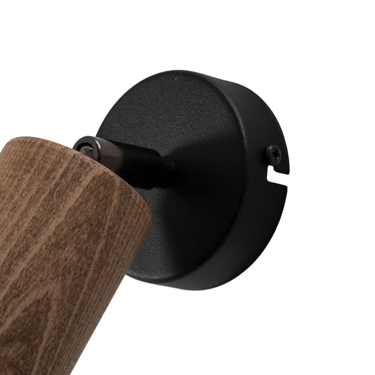 Wandleuchte Nise Wandlampe schwarz Holz Leuchte Lampe Stahl Wohnzimmer GU10 LED - 5907565970494