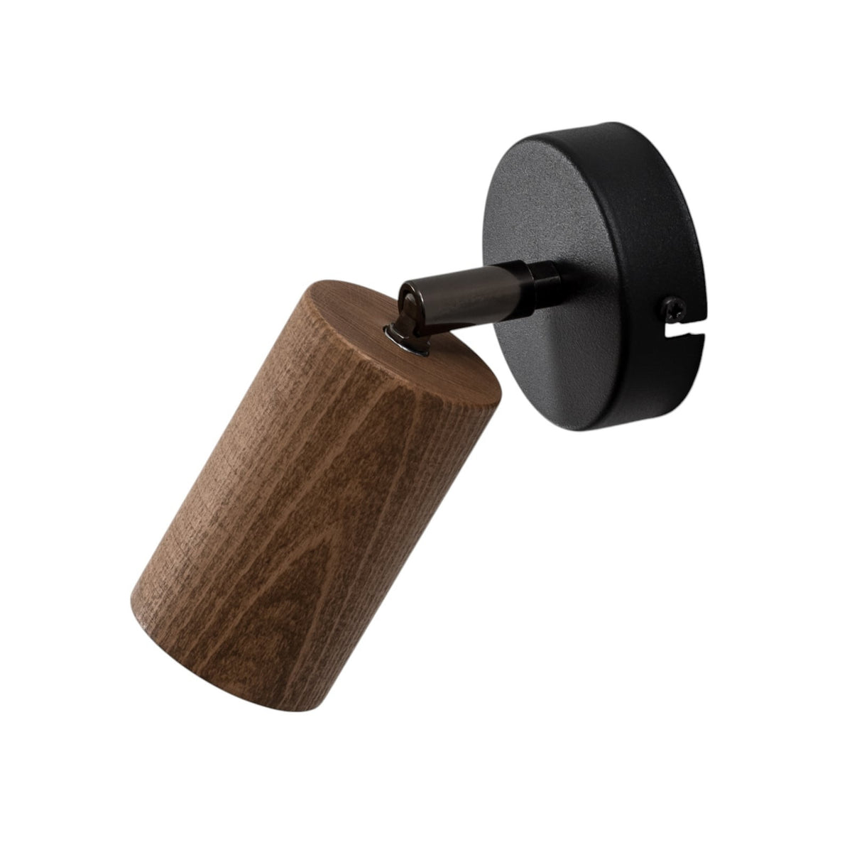 Wandleuchte Nise Wandlampe schwarz Holz Leuchte Lampe Stahl Wohnzimmer GU10 LED - 5907565970494