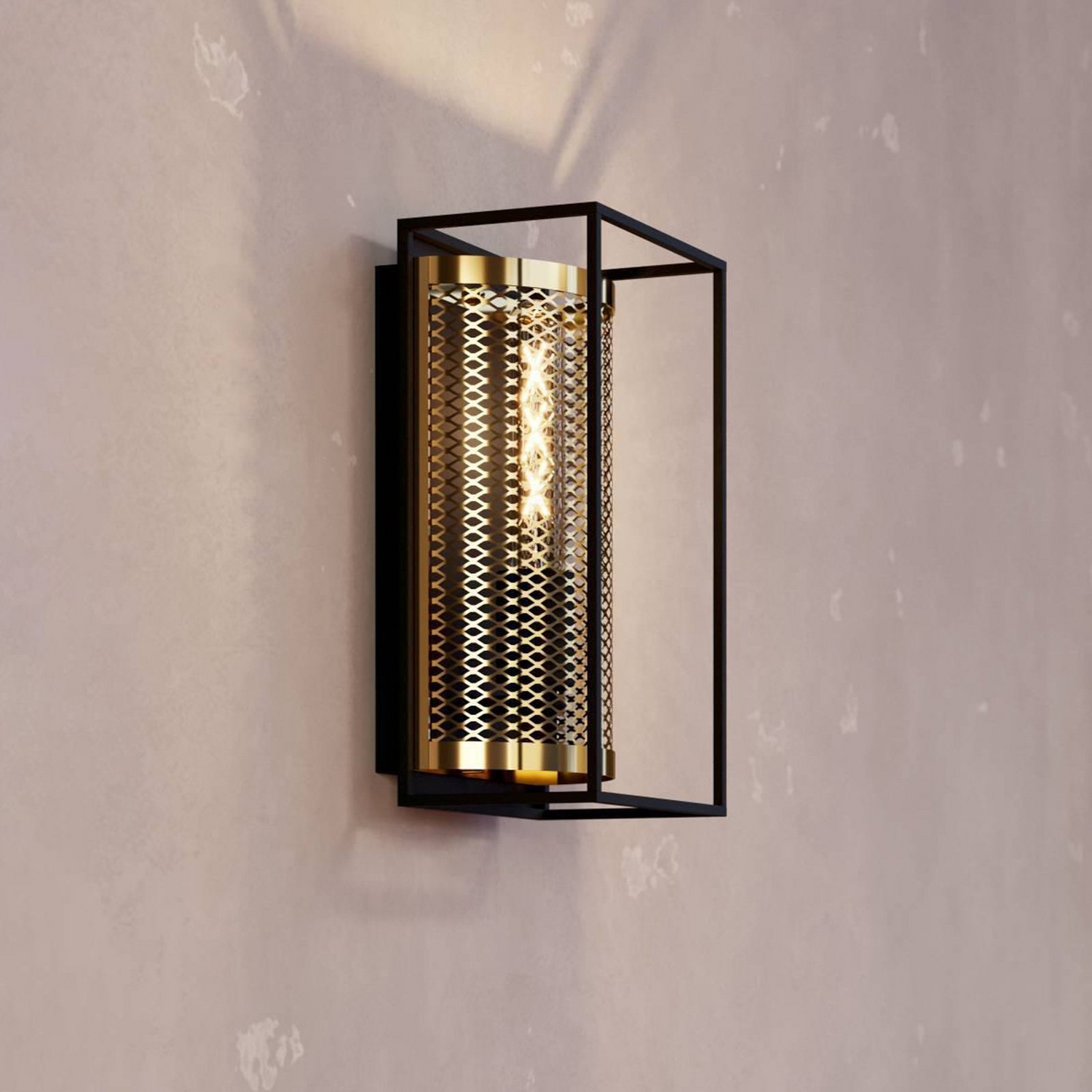 B-Ware Eglo Wandleuchte Nohales Höhe 32 Cm Schwarz Messingfarben Wandlampe Lampe Spot - 9002759437893