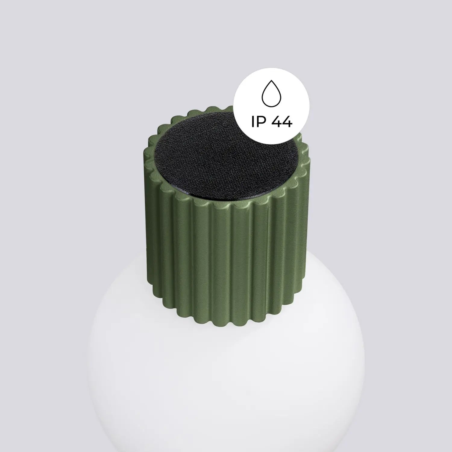 B-Ware Wandleuchte Wandlampe Orbi Olivgrün Glas Aluminium Badezimmer Leuchte Ip44 - 5907073081194