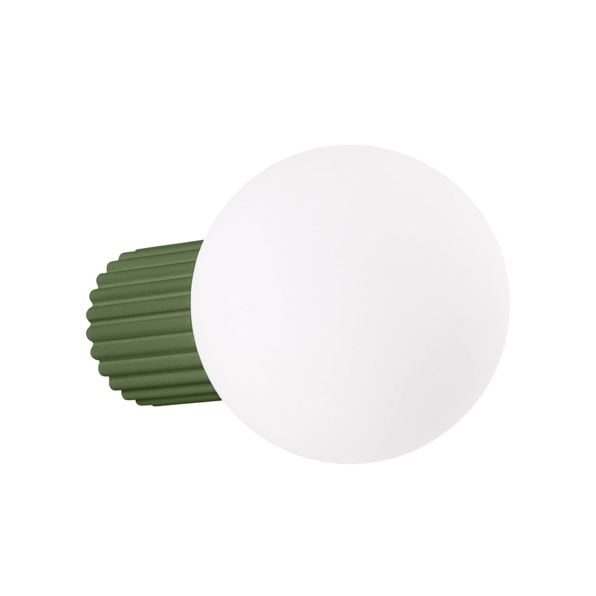 Wandleuchte Wandlampe ORBI Olivgrün Glas Aluminium Badezimmer Leuchte IP44 - 5907073081194