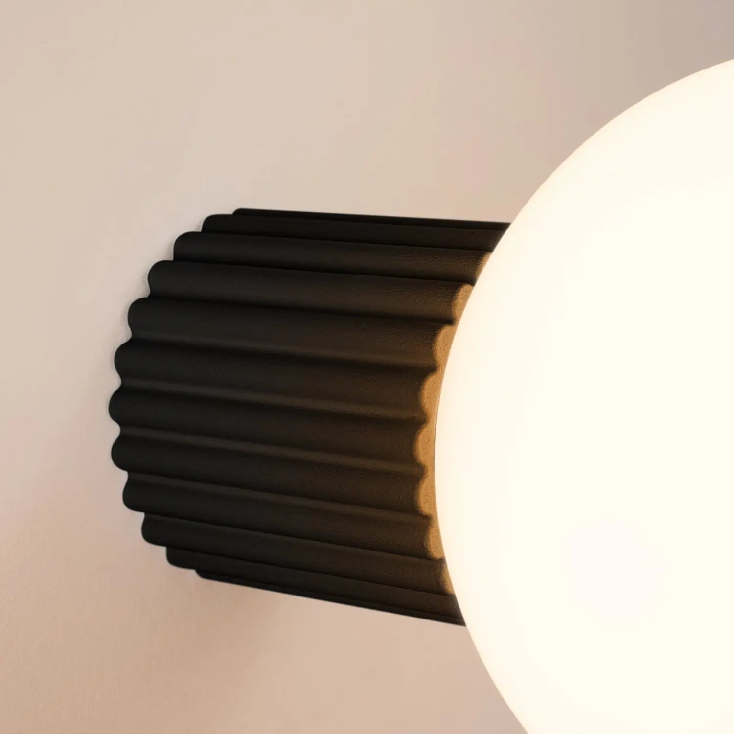 B-Ware Wandleuchte Wandlampe Orbi Schwarz Glas Aluminium Ip44 Badezimmer G9 Led ø 12 Cm - 5907073081163