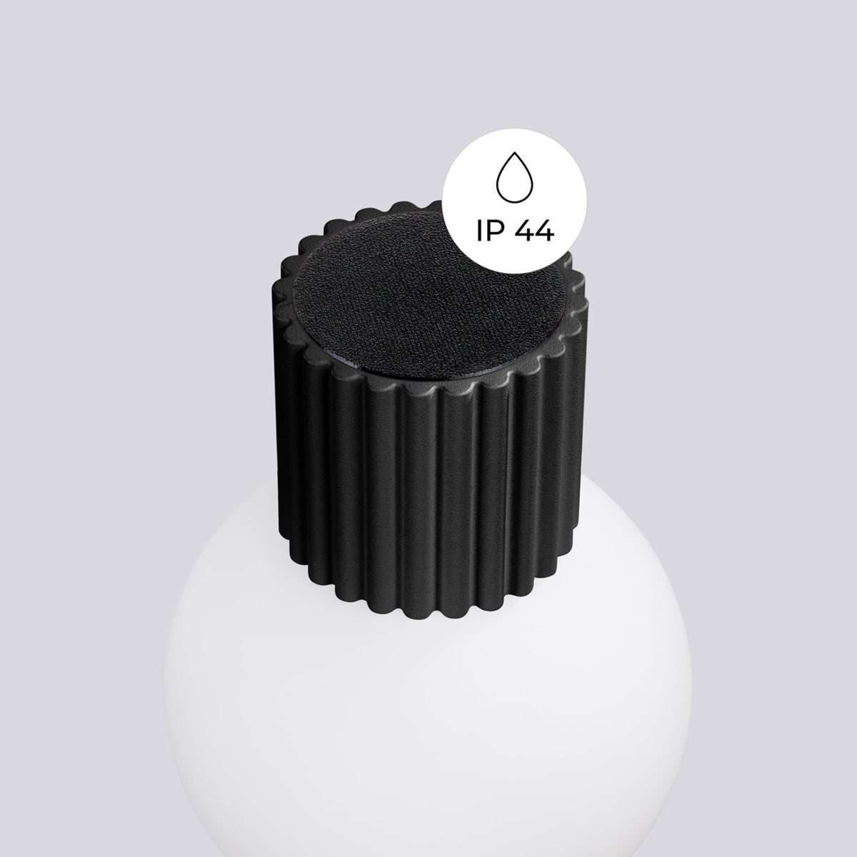 Wandleuchte Wandlampe Orbi Schwarz Glas Aluminium IP44 Badezimmer G9 LED Ø 12 cm - 5907073081163