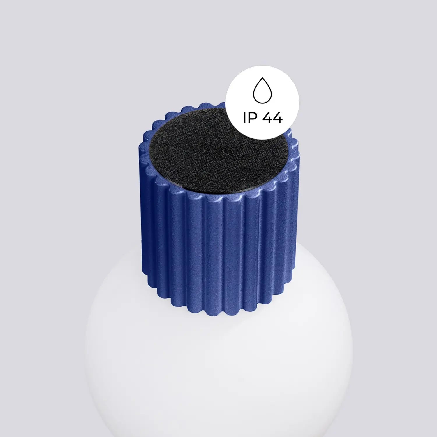B-Ware Sollux Lighting Wandleuchte Wandlampe Orbi Glas Aluminium Marineblau Weiß - 5907073081200