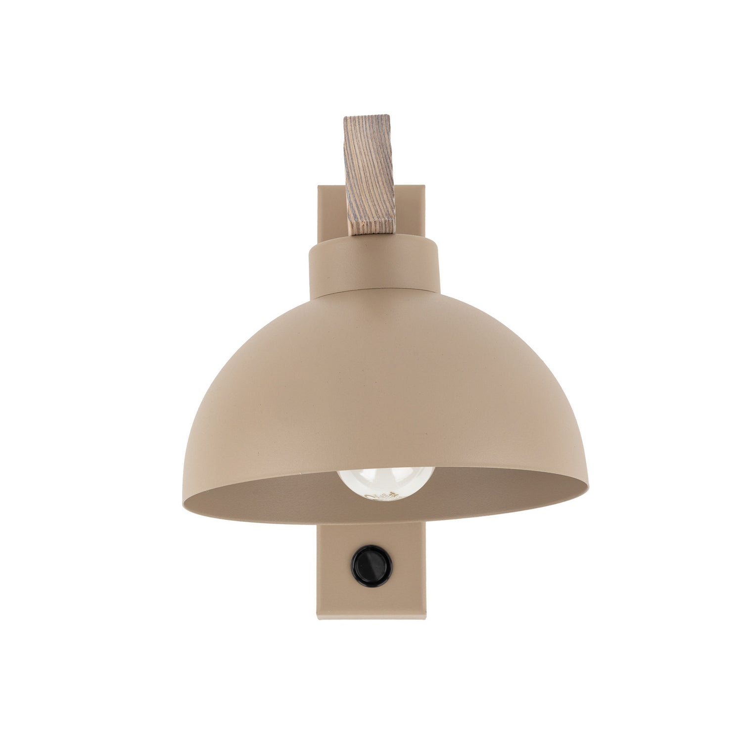 B-Ware Wandleuchte Wandlampe Oslo Sandfarben Metall Leuchte Lampe Licht Mit Schalter - 5906135110094