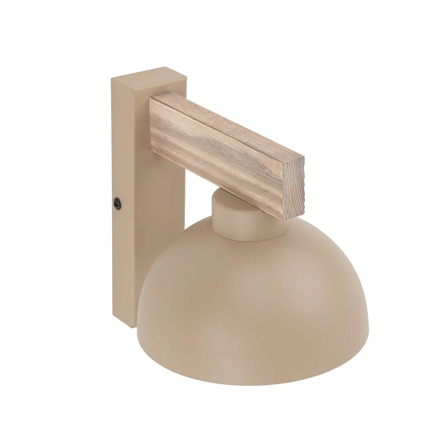 B-Ware Wandleuchte Wandlampe Oslo Sandfarben Metall Leuchte Lampe Licht Mit Schalter - 5906135110094