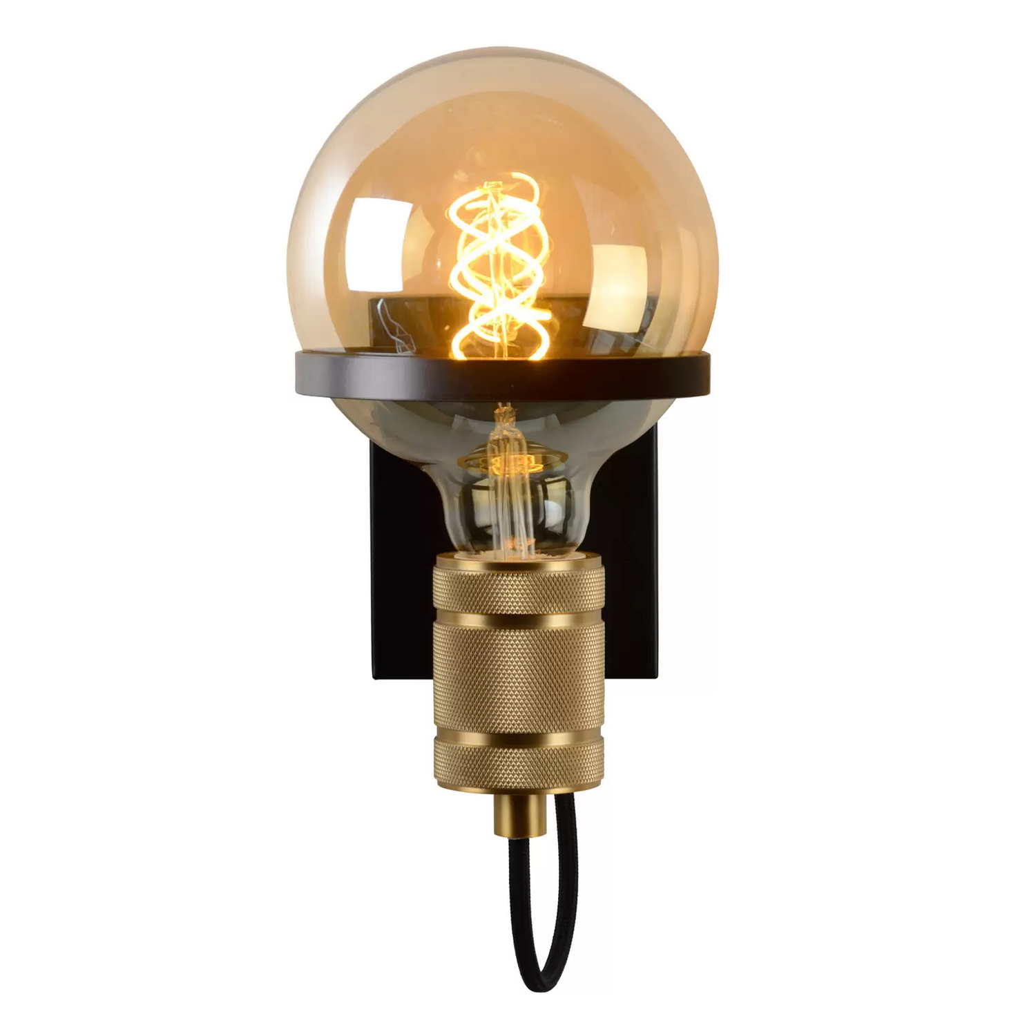 B-Ware Lucide Wandleuchte Ottelien Schwarz/Gold Wandlampe Leuchte Spot Lampe Licht - 5411212302458