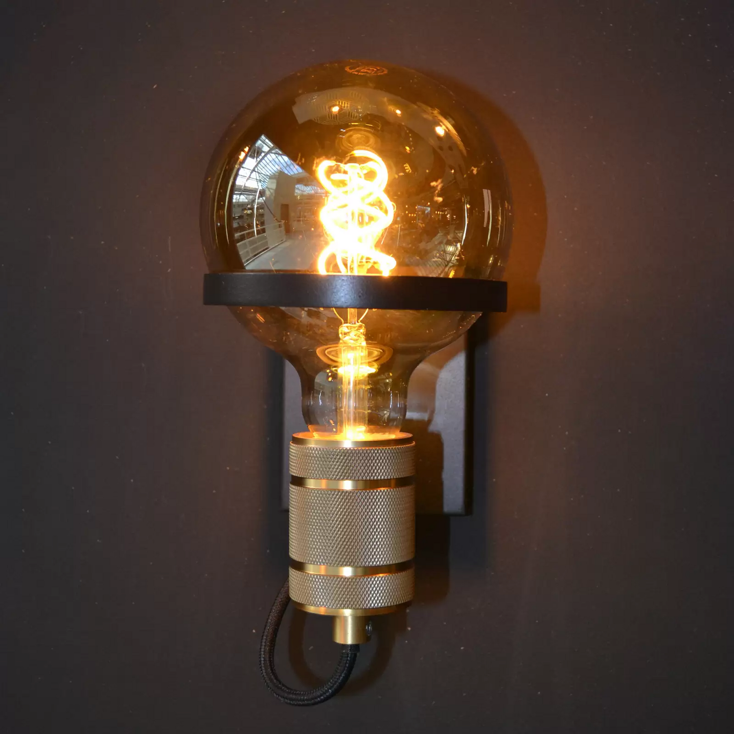 B-Ware Lucide Wandleuchte Ottelien Schwarz/Gold Wandlampe Leuchte Spot Lampe Licht - 5411212302458