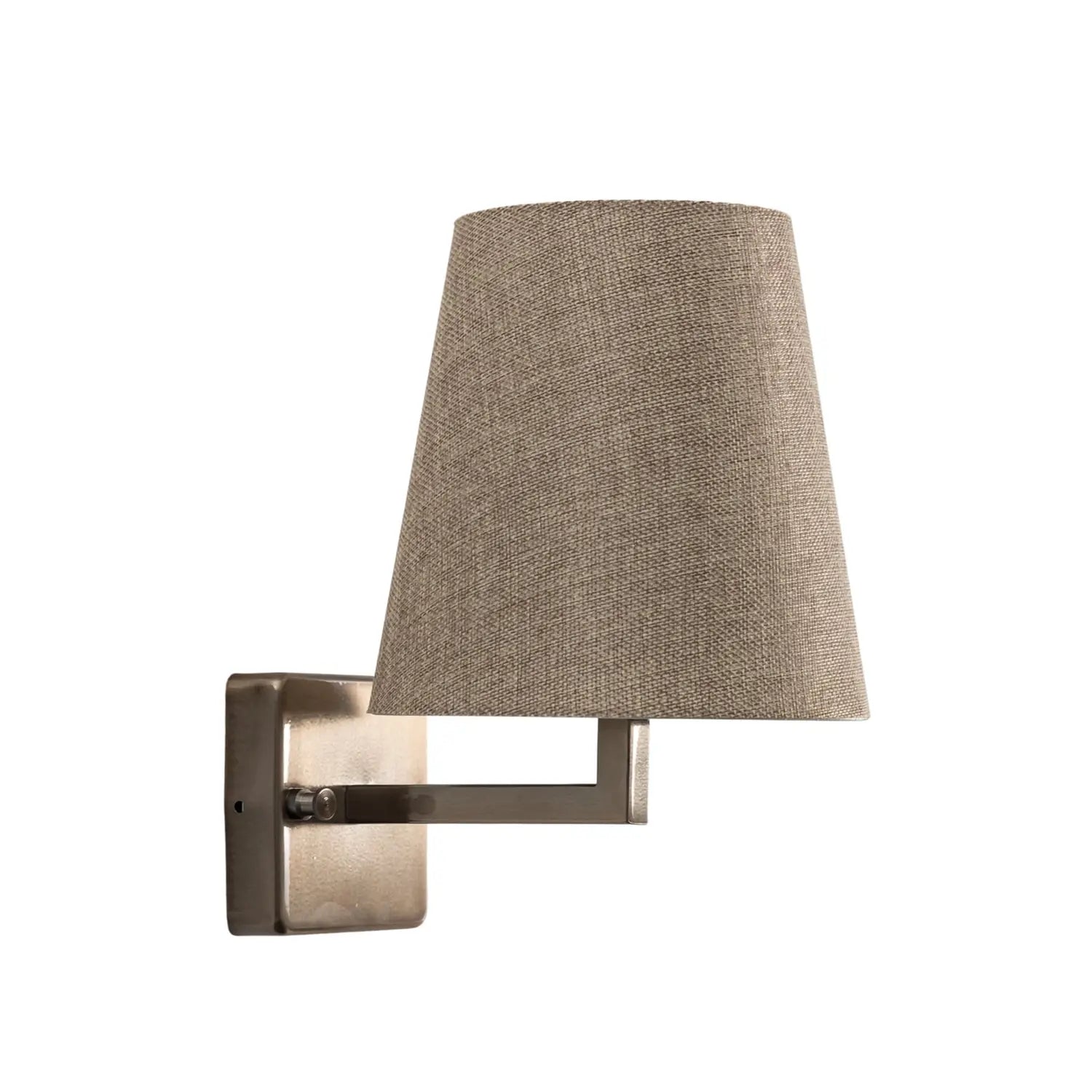 B-Ware Profil Wandleuchte Wandlampe Gold Creme Metall Textil Höhe 30 Cm Wohnzimmer Flur - 8684283481408