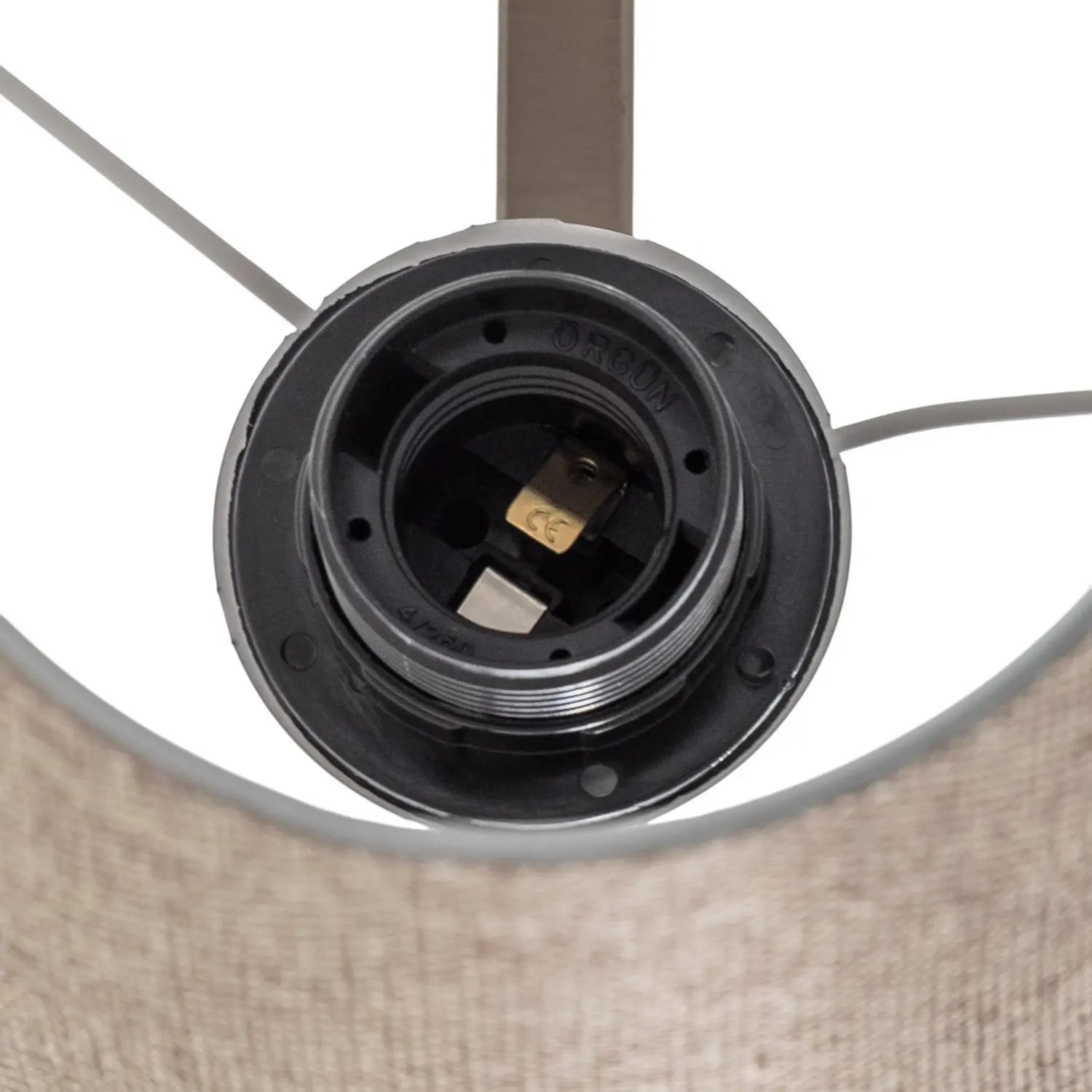 B-Ware Profil Wandleuchte Wandlampe Gold Creme Metall Textil Höhe 30 Cm Wohnzimmer Flur - 8684283481408