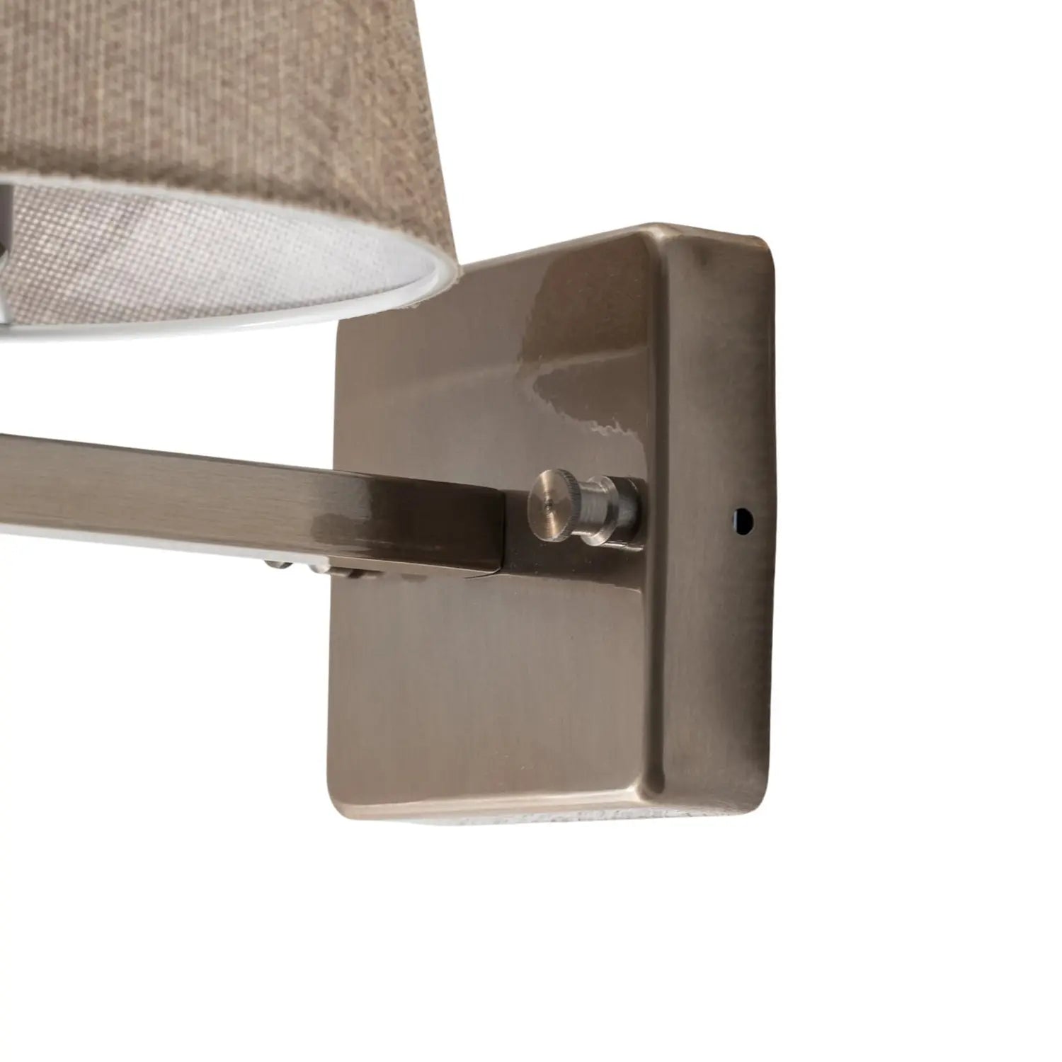 B-Ware Profil Wandleuchte Wandlampe Gold Creme Metall Textil Höhe 30 Cm Wohnzimmer Flur - 8684283481408