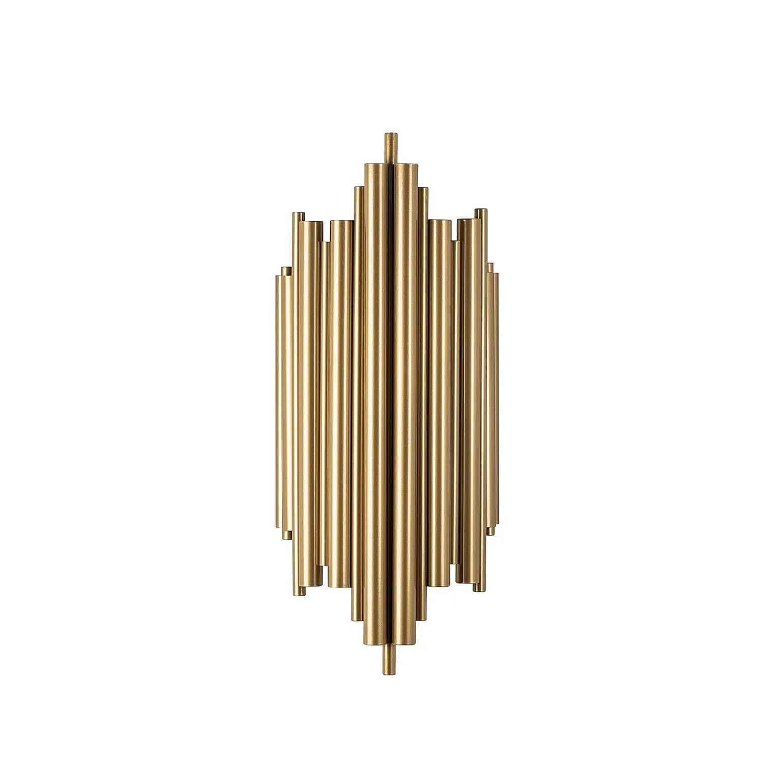 B-Ware Wandleuchte Reis 13341 Goldfarben Metall Höhe 50 Cm Wandlampe Lampe Leuchte Spot - 8683743823956