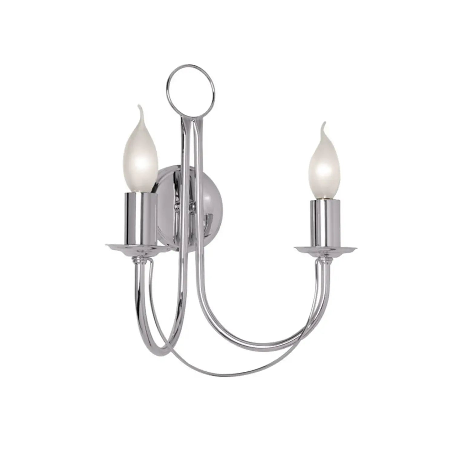 B-Ware Domiluce Wandleuchte Wandlampe Retro Chrom Schalter 2 Flammig E27 Led Leuchte - 5900108019940