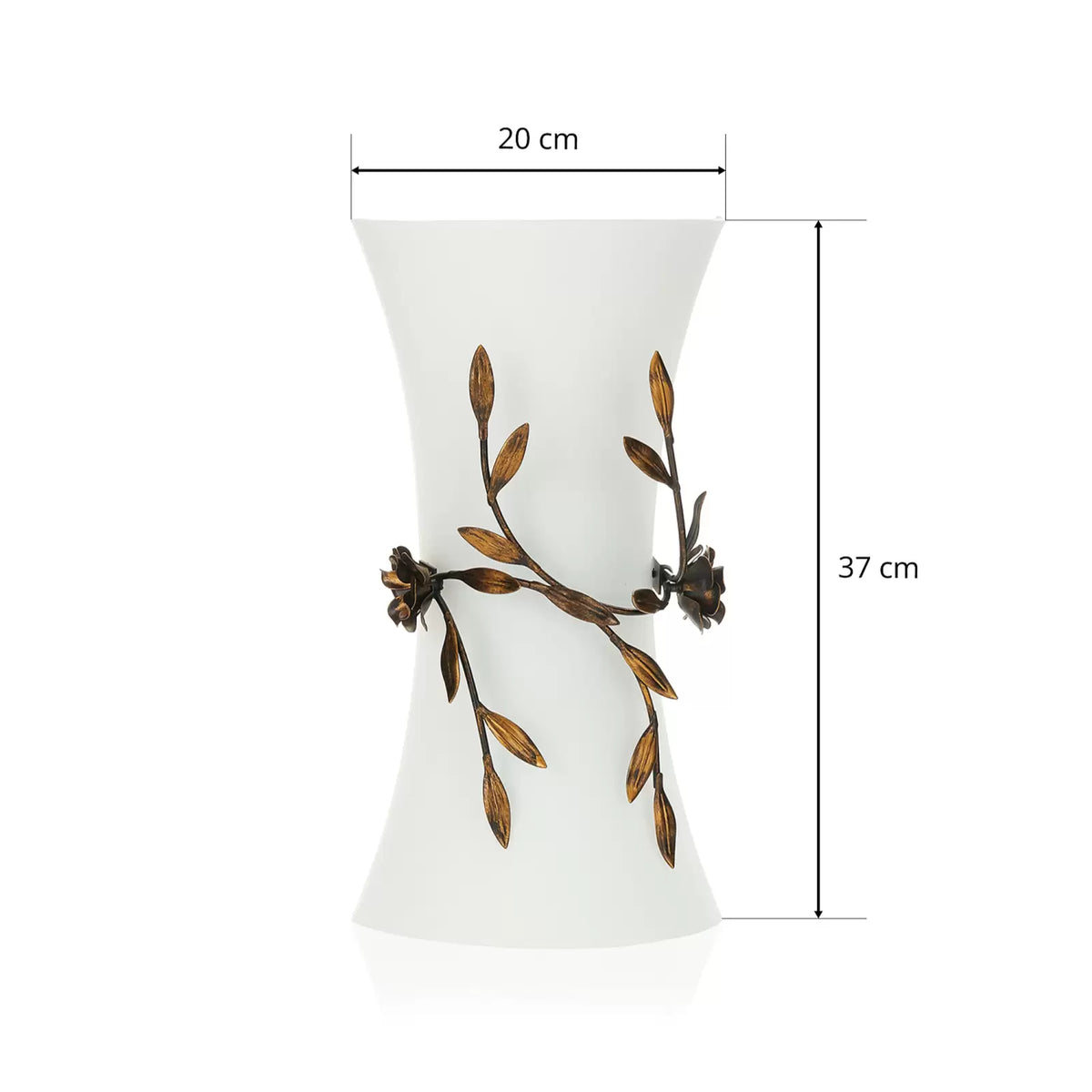 Kögl Wandleuchte Rose mit Glasschirm Wandlampe Lampe Leuchte Spot Licht E27 - 4040766165243