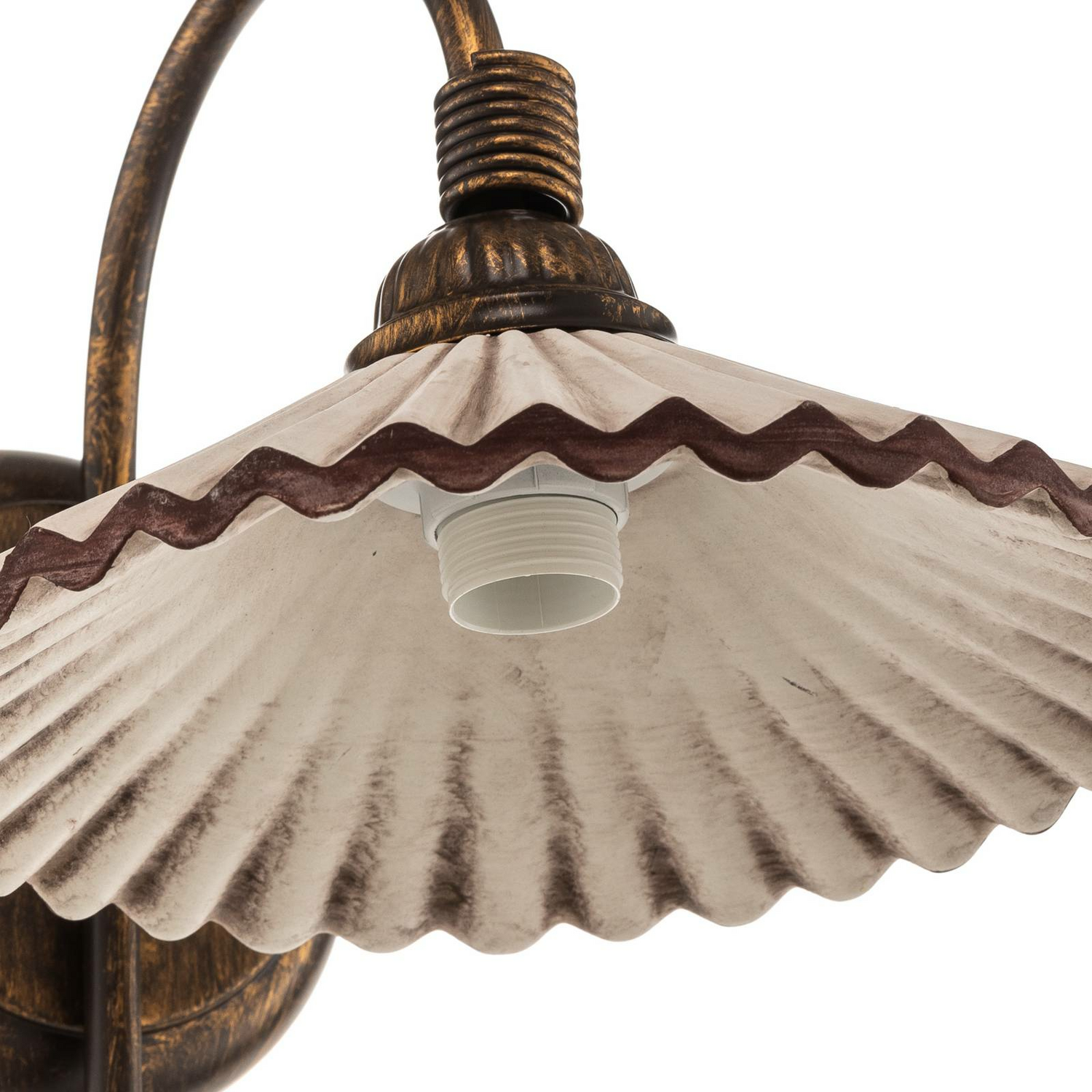 B-Ware Euluna Wandleuchte Rosina Wandlampe Lampe Leuchte Keramikschirm Ip20 Bronze Rosa - 8030626514324