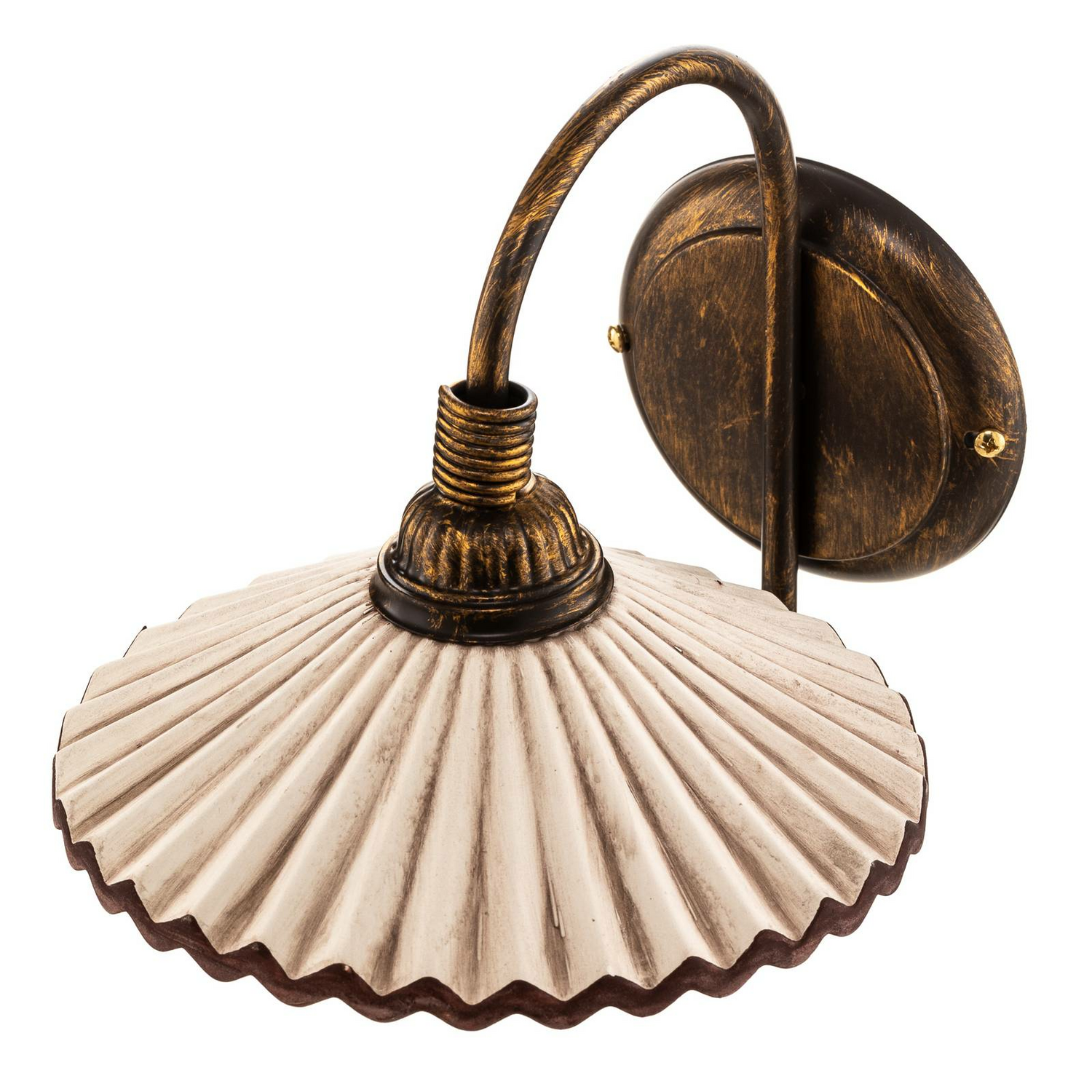 B-Ware Euluna Wandleuchte Rosina Wandlampe Lampe Leuchte Keramikschirm Ip20 Bronze Rosa - 8030626514324