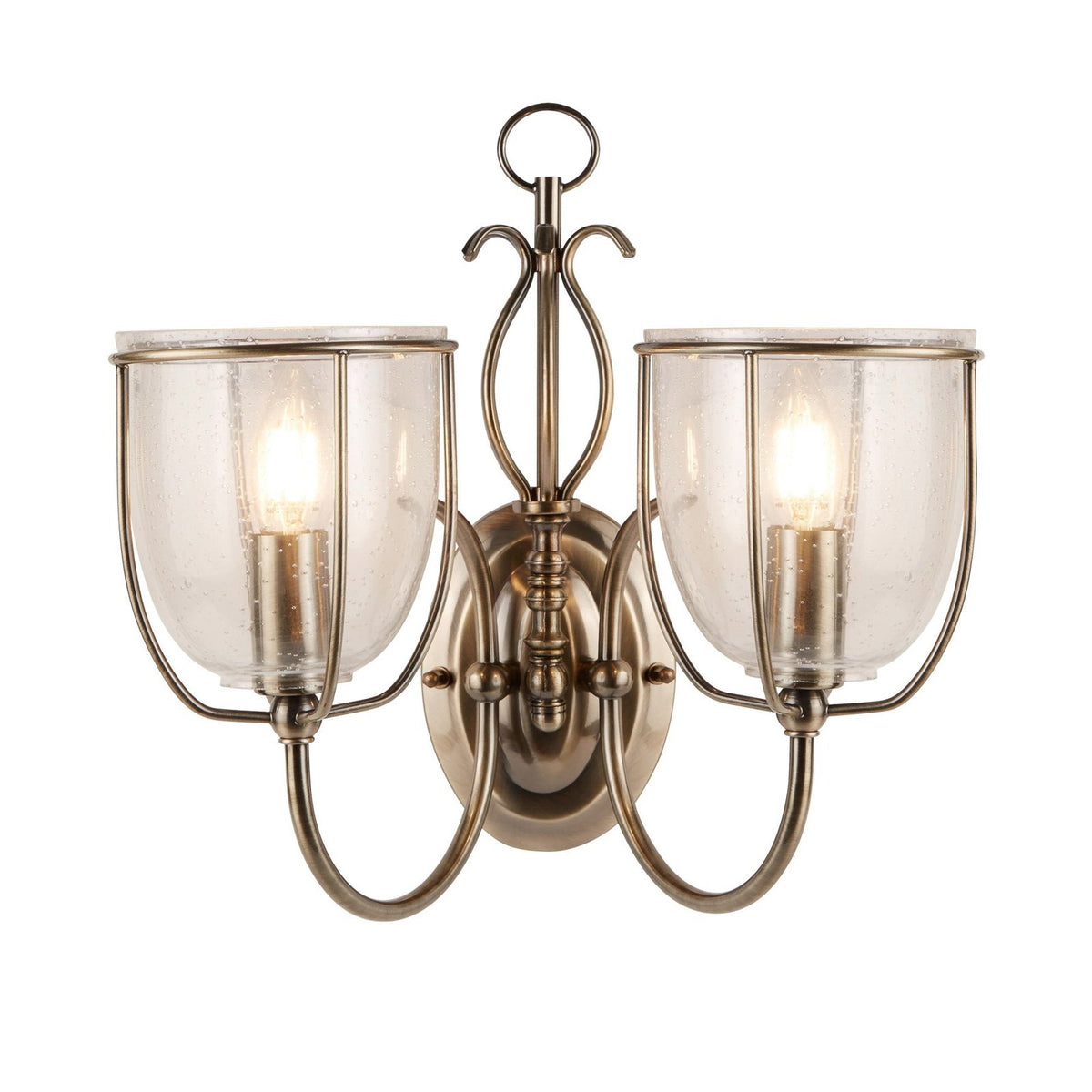 Silhouette Wandleuchte Wandlampe 2-flammig Beleuchtung Wohnzimmer Innenbereich - 5013874207616