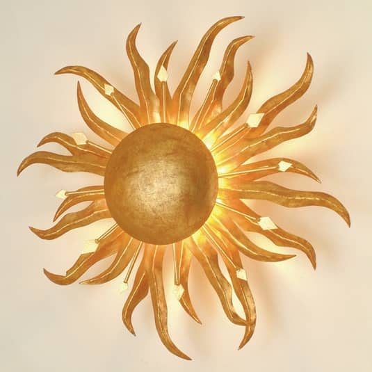 B-Ware Holländer Wandleuchte Sonne Wohnzimmerleuchte Wandlampe Flurleuchte Lampe E27 - 4250151304175