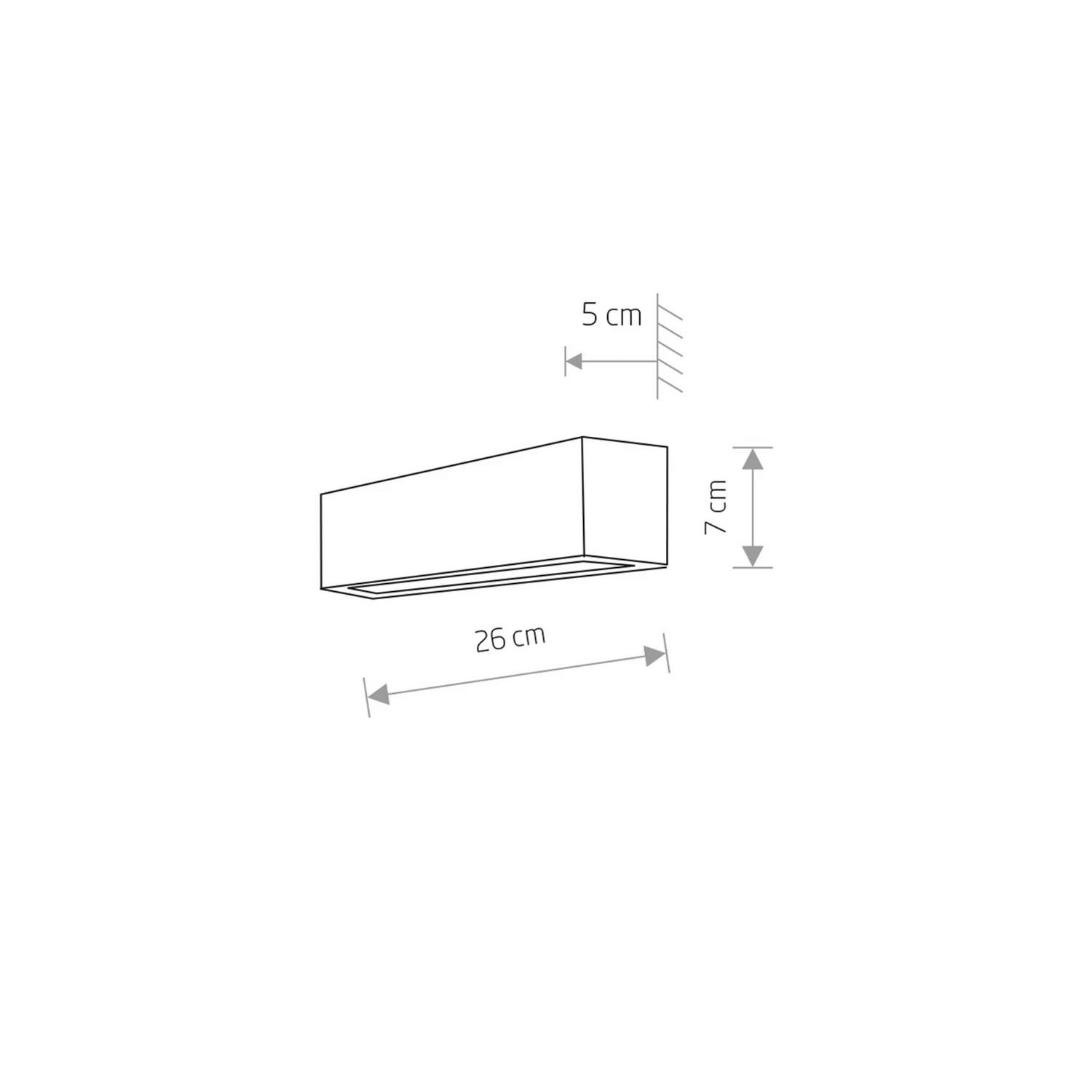 Nowodvorski Lighting Wandleuchte Straight Xs Breite 26 Cm Siehe Text/Foto B-Ware - 5903139635097