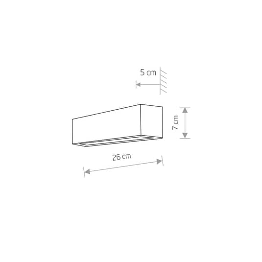 Nowodvorski Wandleuchte Straight Xs Wandlampe Wandlicht E14 Breite 26 Cm Schw131 B-Ware - 5903139760195