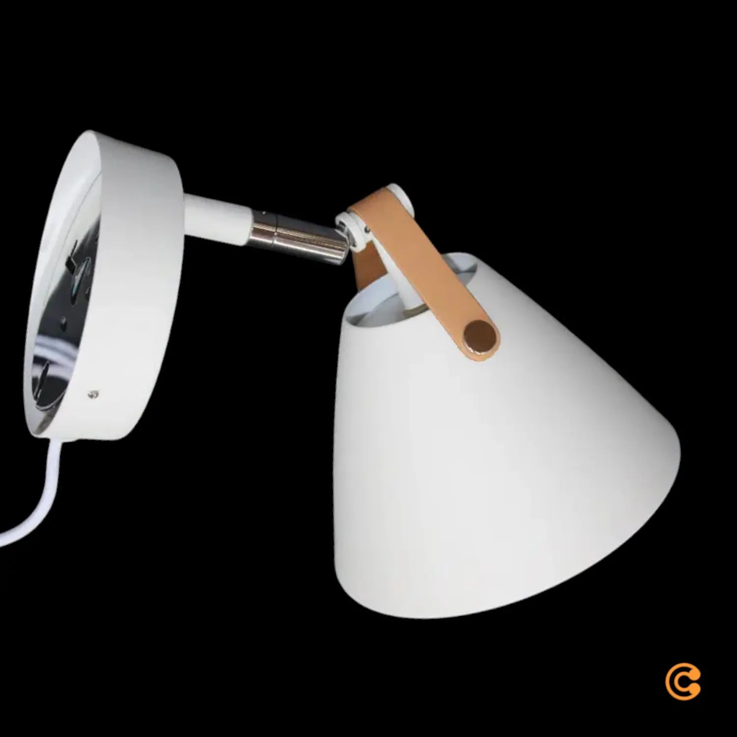 B-Ware Dftp By Nordlux Wandleuchte Strap Mit Lederriemen Weiß Wandleuchte Bilderleuchte - 5701581364684
