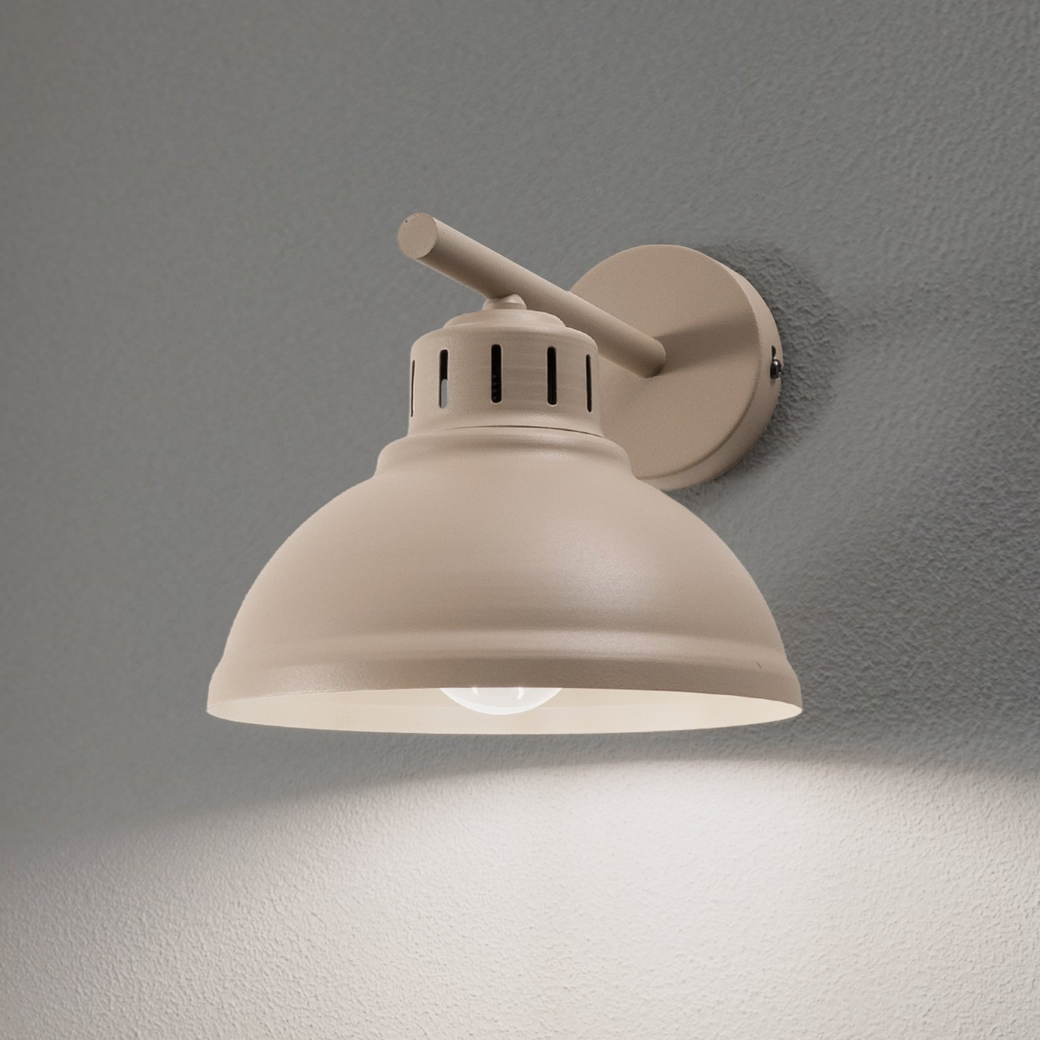 B-Ware Sven Wandleuchte Lampe Wandlampe 1 Flammig Beige Stahl Leuchte Spot Licht - 5907565988871