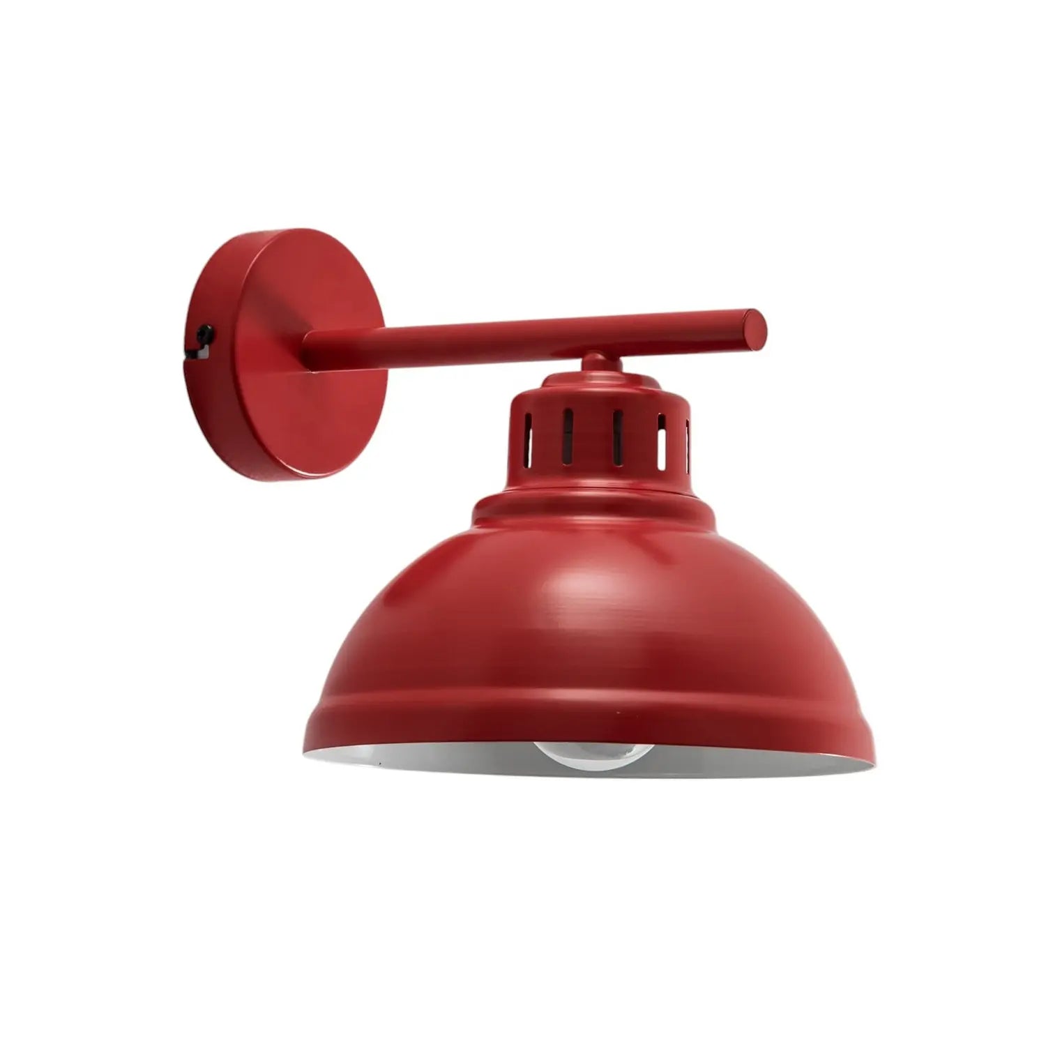 B-Ware Luminex Wandleuchte Lampe Sven Wandleuchte Rot Stahl E27 Industriell 1 Flammig - 5907565992229