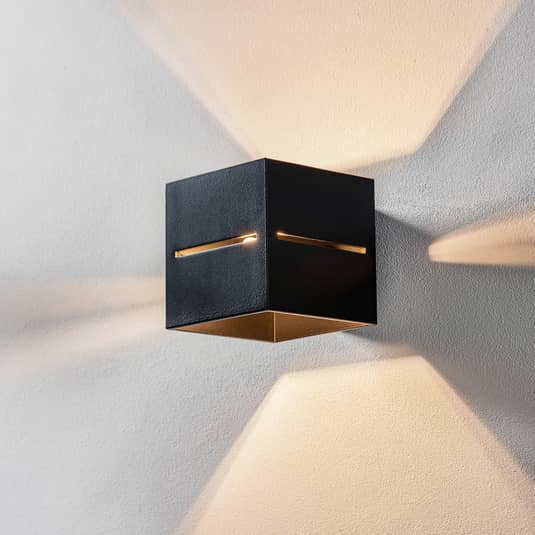B-Ware Euluna Wandleuchte Top Up Down Wandlampe Wandlicht Leuchte Licht Alu G9 Schwarz - 5903282729797