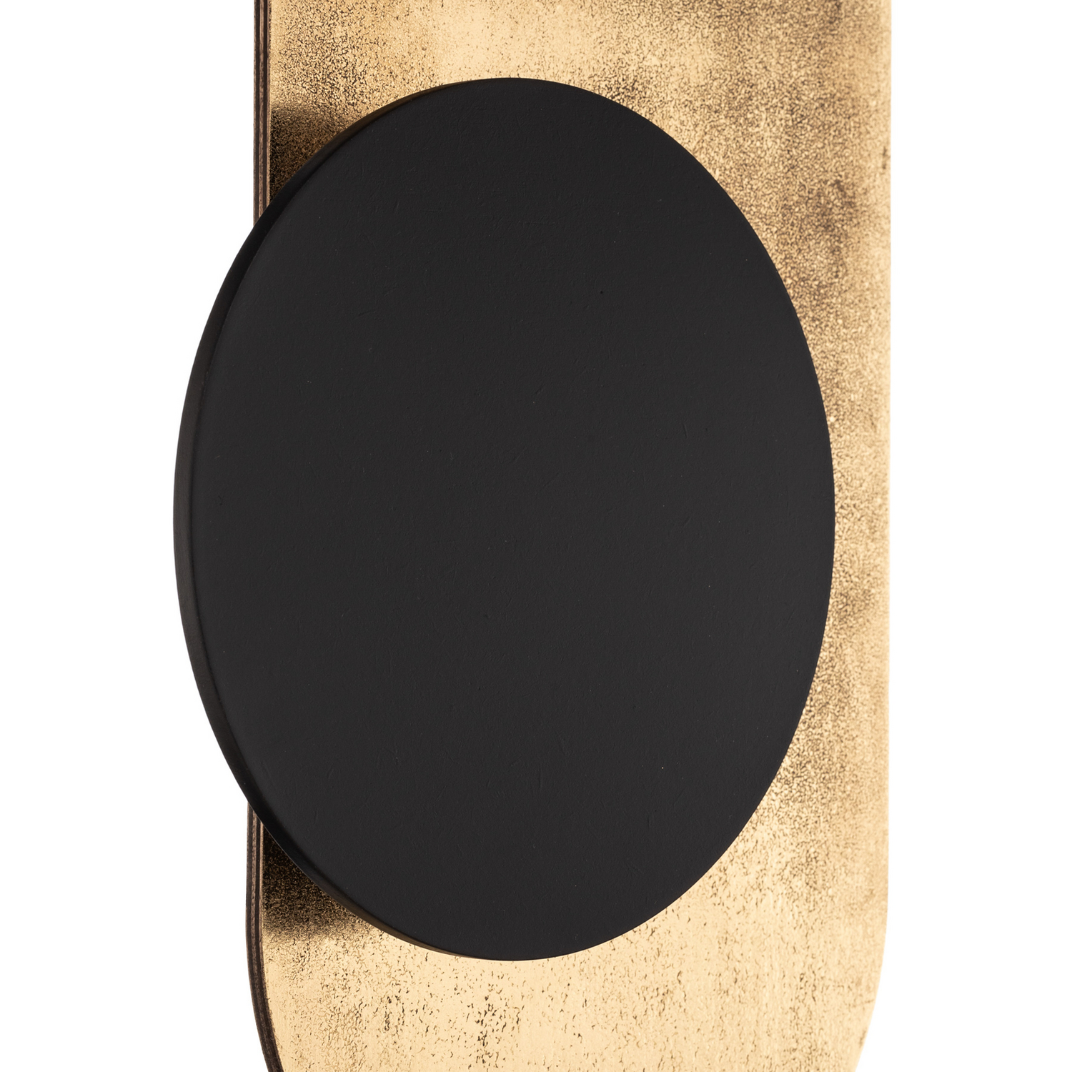 B-Ware Nowodvorski Lighting Wandleuchte Wheel Wandlampe Lampe Gold Mit Schwarzer Blende