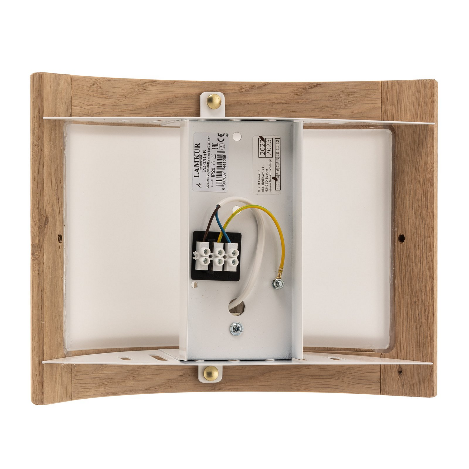 Envostar Wandleuchte Lampe Zanna Holz Wandleuchte E27 Eiche Hell 22cm Hoch Licht B-Ware - 4251911789225