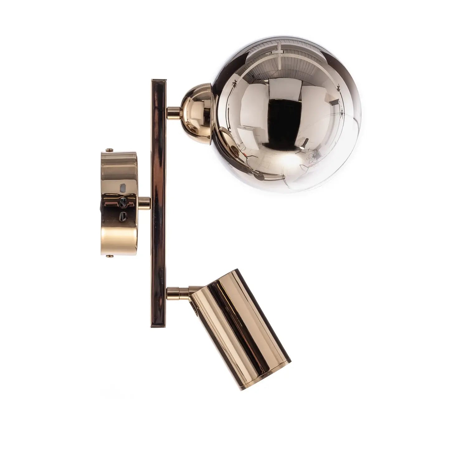 B-Ware Wandleuchte Zerde 1+1 Wandlampe Gold Metall Leuchte Lampe 2 Flammig Led - 8698525600069