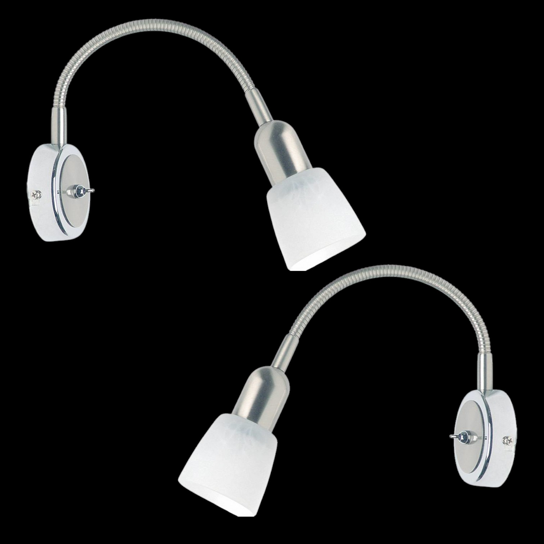 Brilliant Sofia 55390/77 Wandstrahler E14 40 W Wandlampe Lampe 2 Stück B-Ware