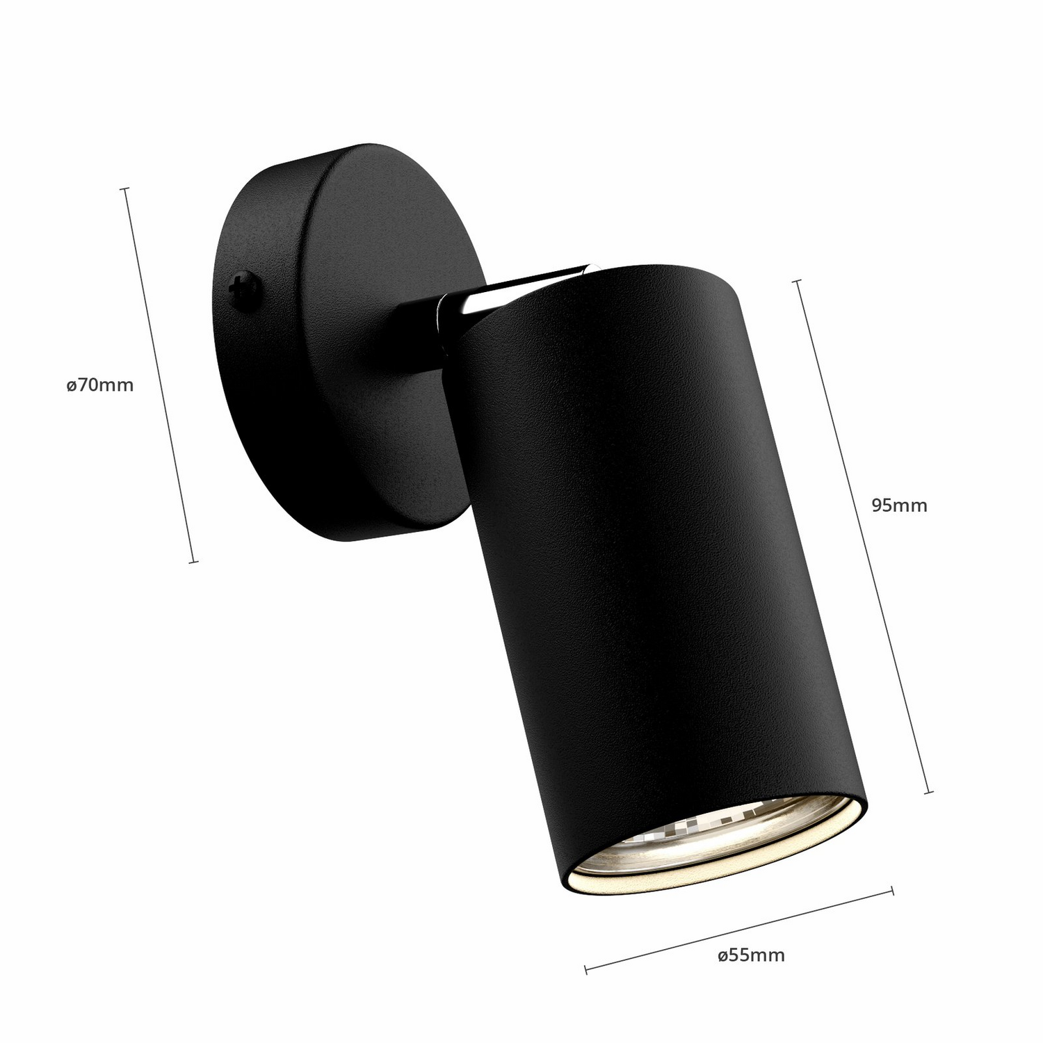 B-Ware Nowodvorski Wandstrahler Eye Spot Leuchte Schwarz Einflammig Wandlampe Gu10 - 5903139601894