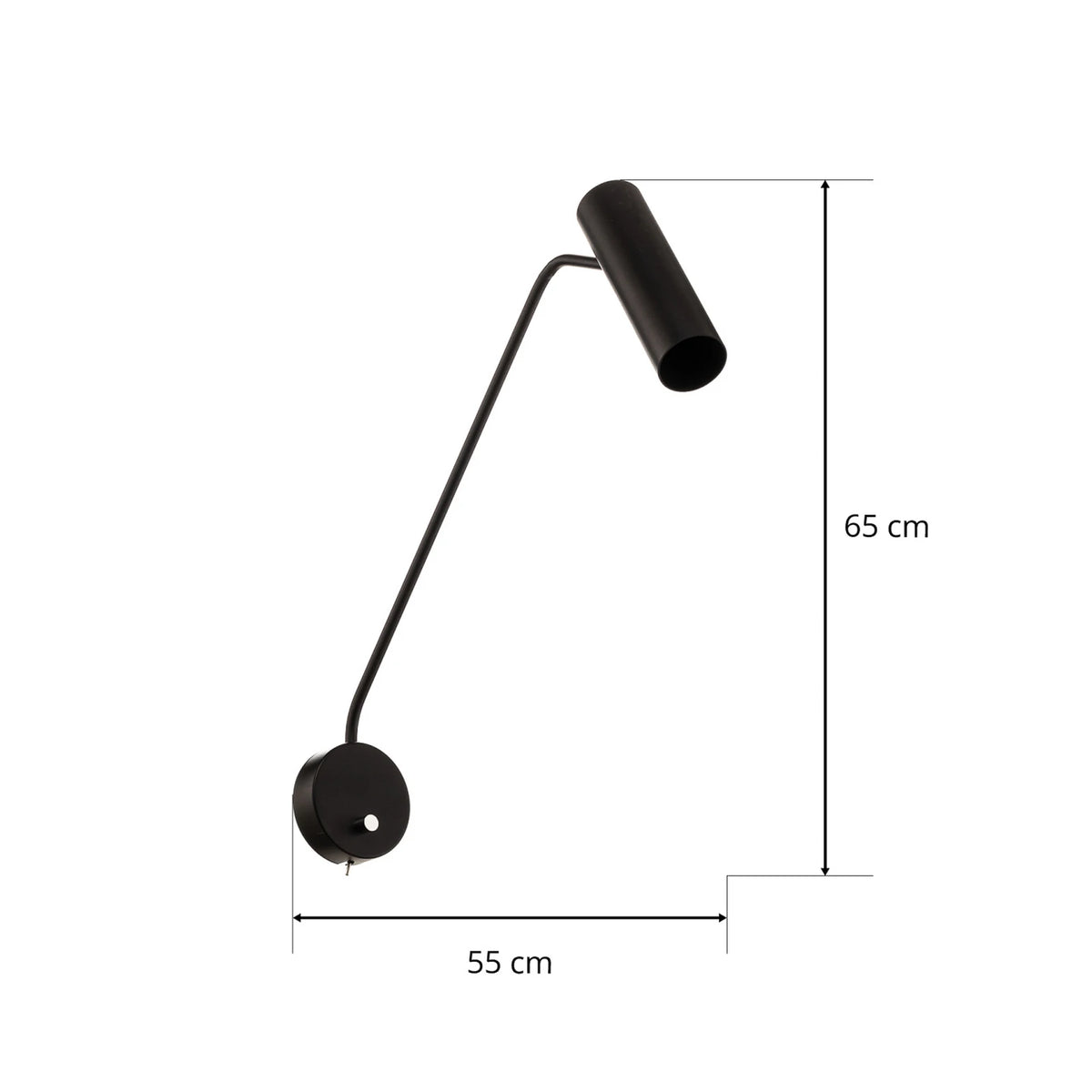 Nowodvorski-Lighting Wandstrahler Eye Super dimmbar Leuchte schwarz mit Schalter - 5903139650199