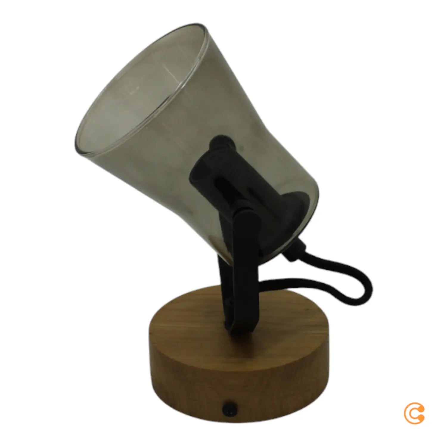 B-Ware Just Light Wandstrahler Leuchte Green Langström Glasschirm Holz Hell Schwarz - 4043689994860