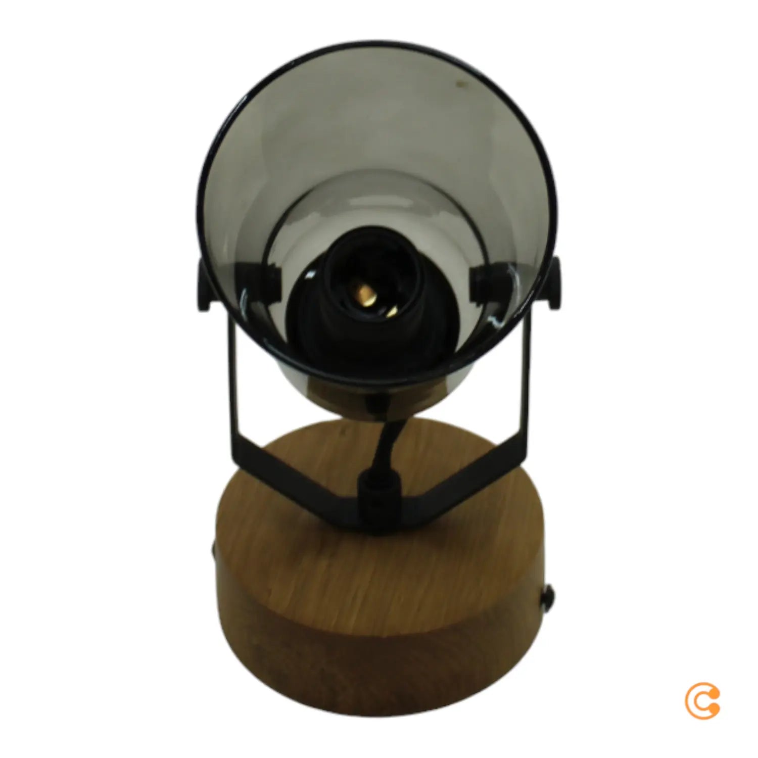 B-Ware Just Light Wandstrahler Leuchte Green Langström Glasschirm Holz Hell Schwarz - 4043689994860