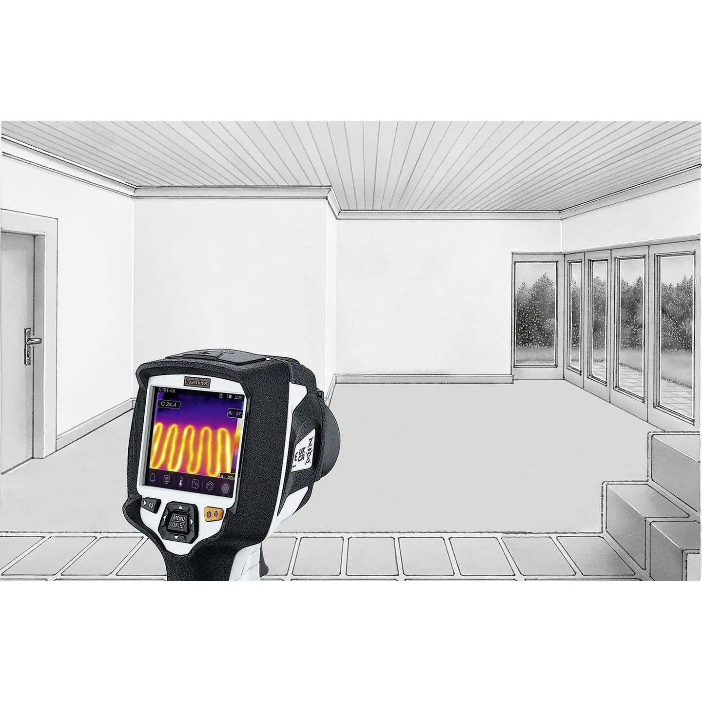 B-Ware Laserliner Pro Wärmebildkamera Thermo Camera Infrarot Temperaturmessbereich 650°C - 4021563719358