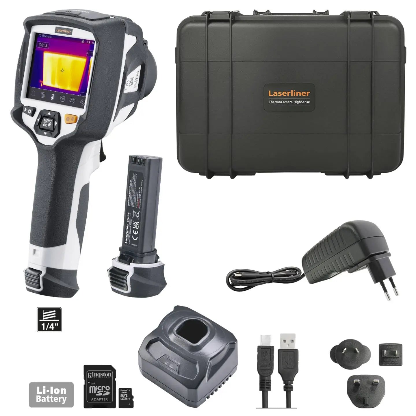 B-Ware Laserliner Pro Wärmebildkamera Thermo Camera Infrarot Temperaturmessbereich 650°C - 4021563719358