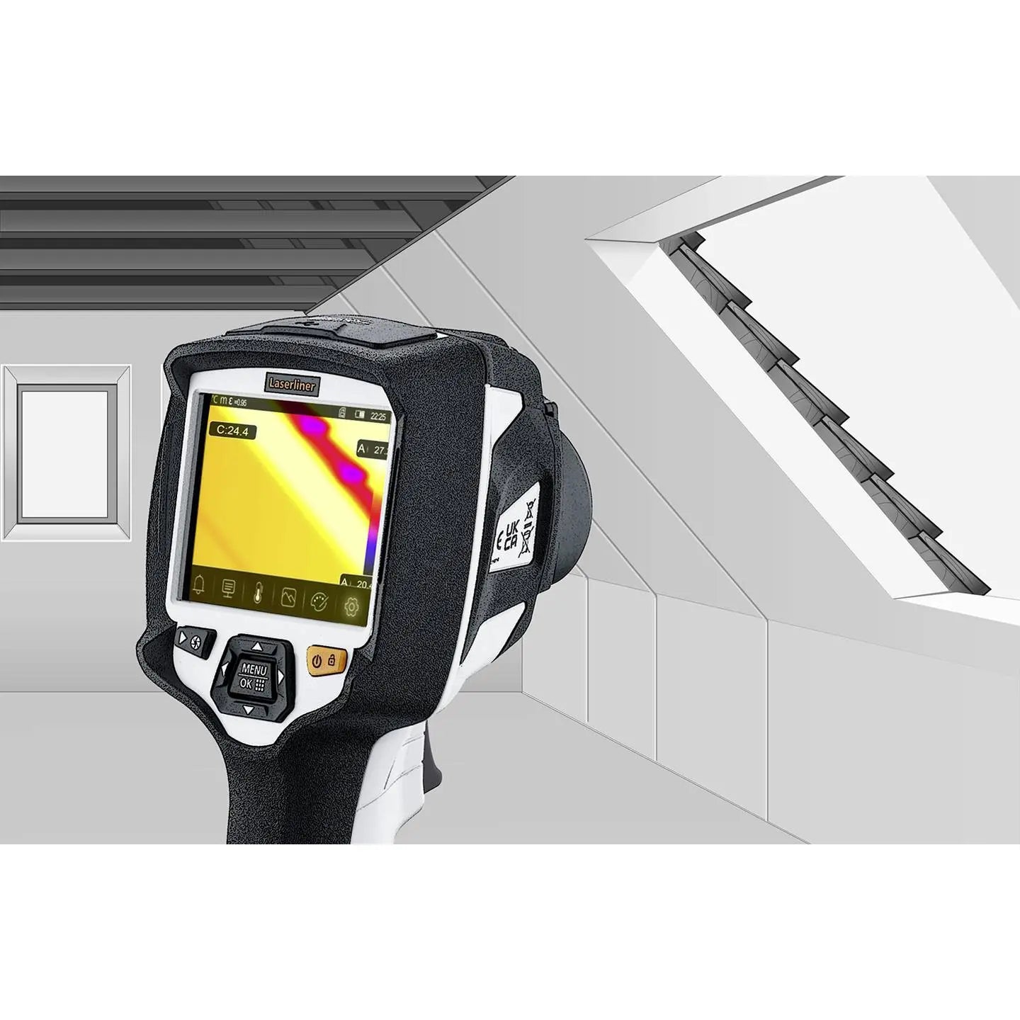 B-Ware Laserliner Pro Wärmebildkamera Thermo Camera Infrarot Temperaturmessbereich 650°C - 4021563719358