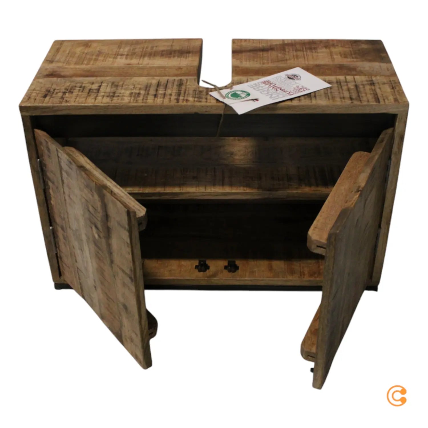 C-Ware Wolf Möbel Waschbeckenunterschrank Marble Mango Massiv Badmöbel Siehe Text/Foto - 4250240254596