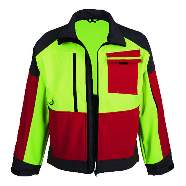 Watex Softshelljacke Jacke Forest Jack Softshelljacke Red Gr M Rot Anthrazit Gelb B-Ware