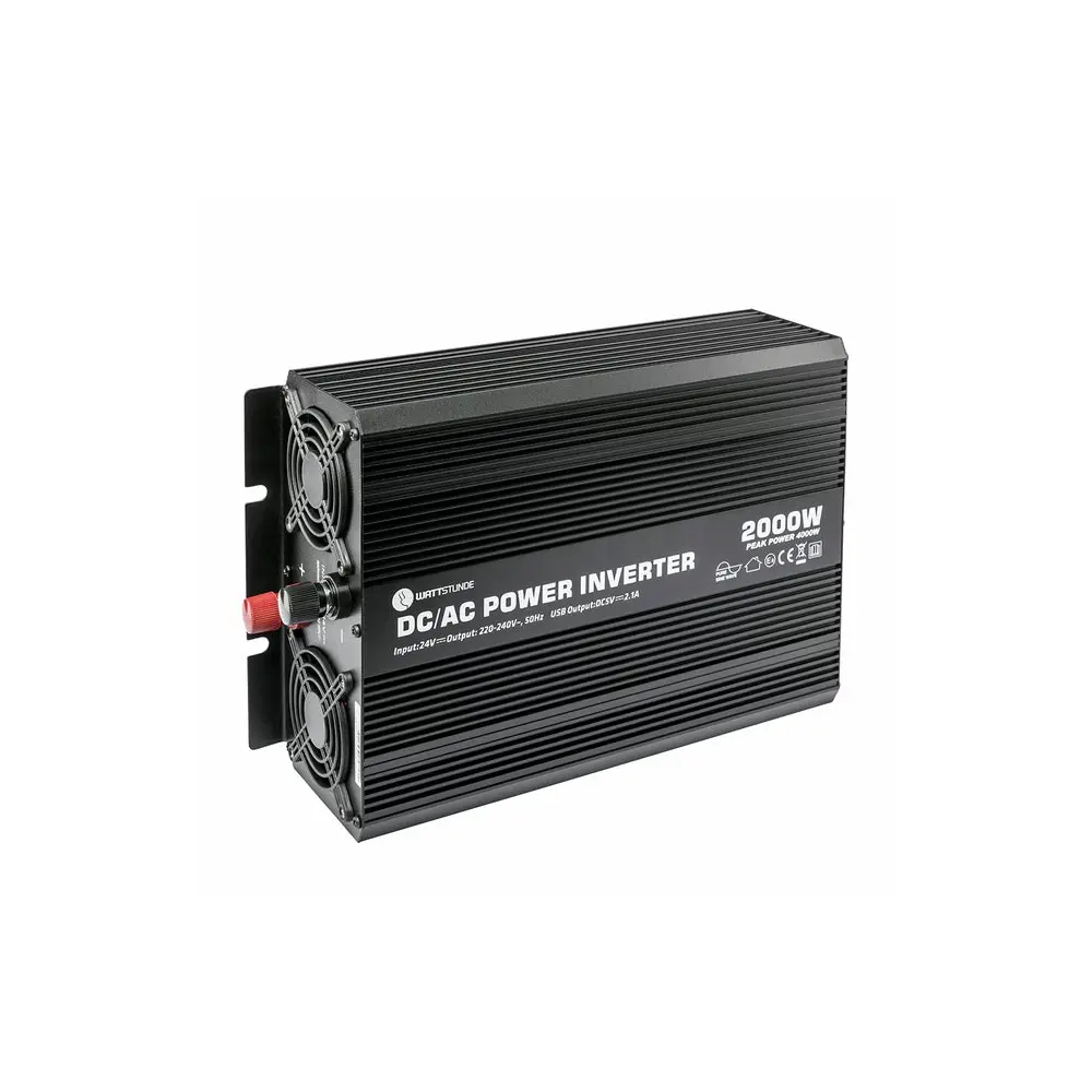 B-Ware Wattstunde Spannungswandler Wechselrichter Sinus 2000 W 4000 W 24 V Siehe Text/Foto - 4251190108434