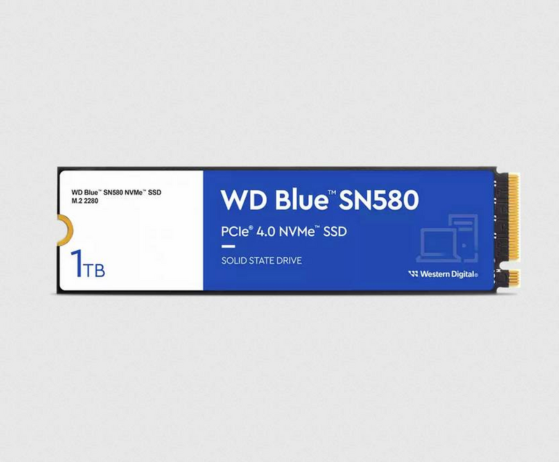Western Digital Blue Sn580 1 Tb Ssd Festplatte M2 Nv Me 2280 Pc Ie 4.0 Retail B-Ware - 718037887340