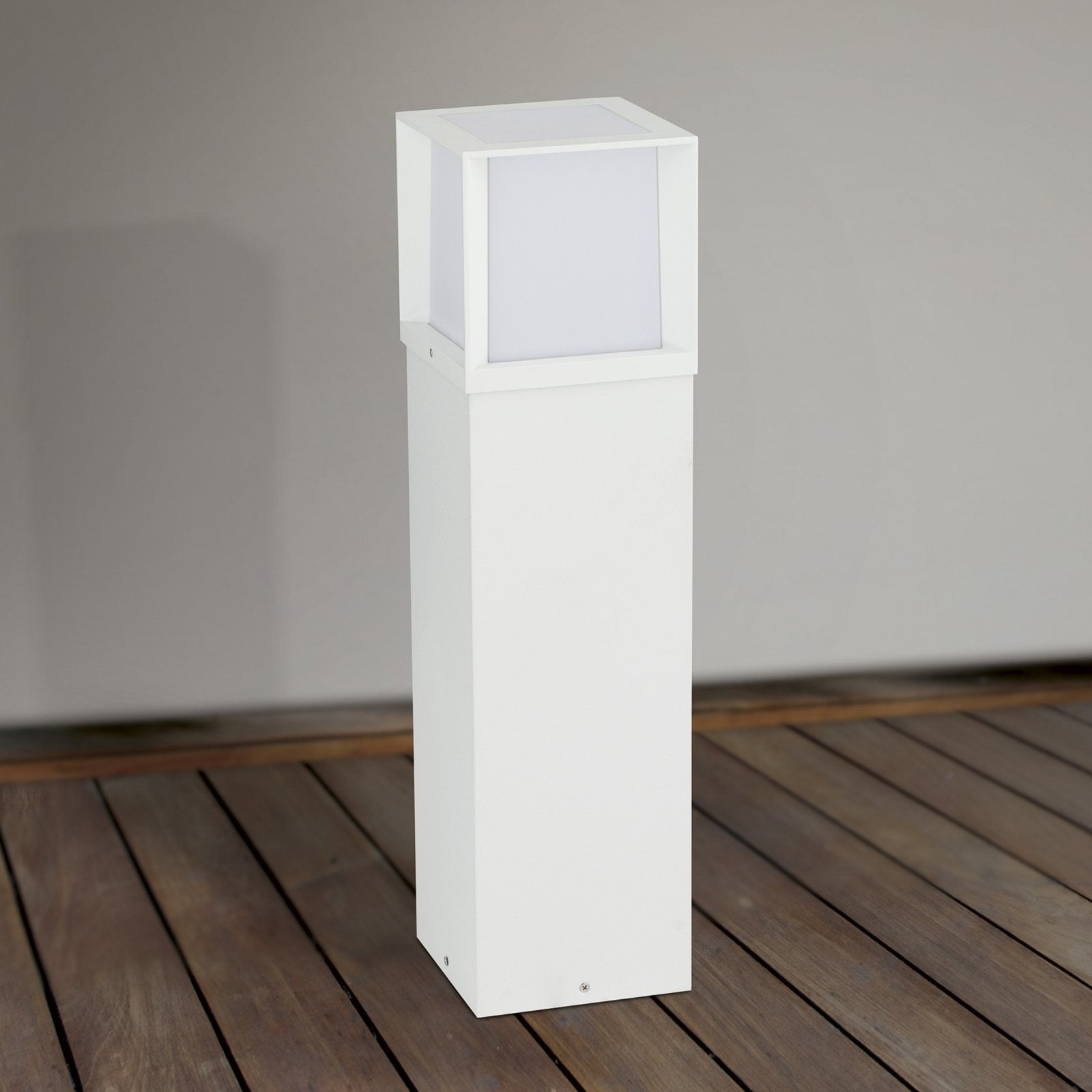 Orion Wegelampe Henry Wegleuchte LED Außenlampe weiß Höhe 60 cm Alu Edelstahl - 9003090278343