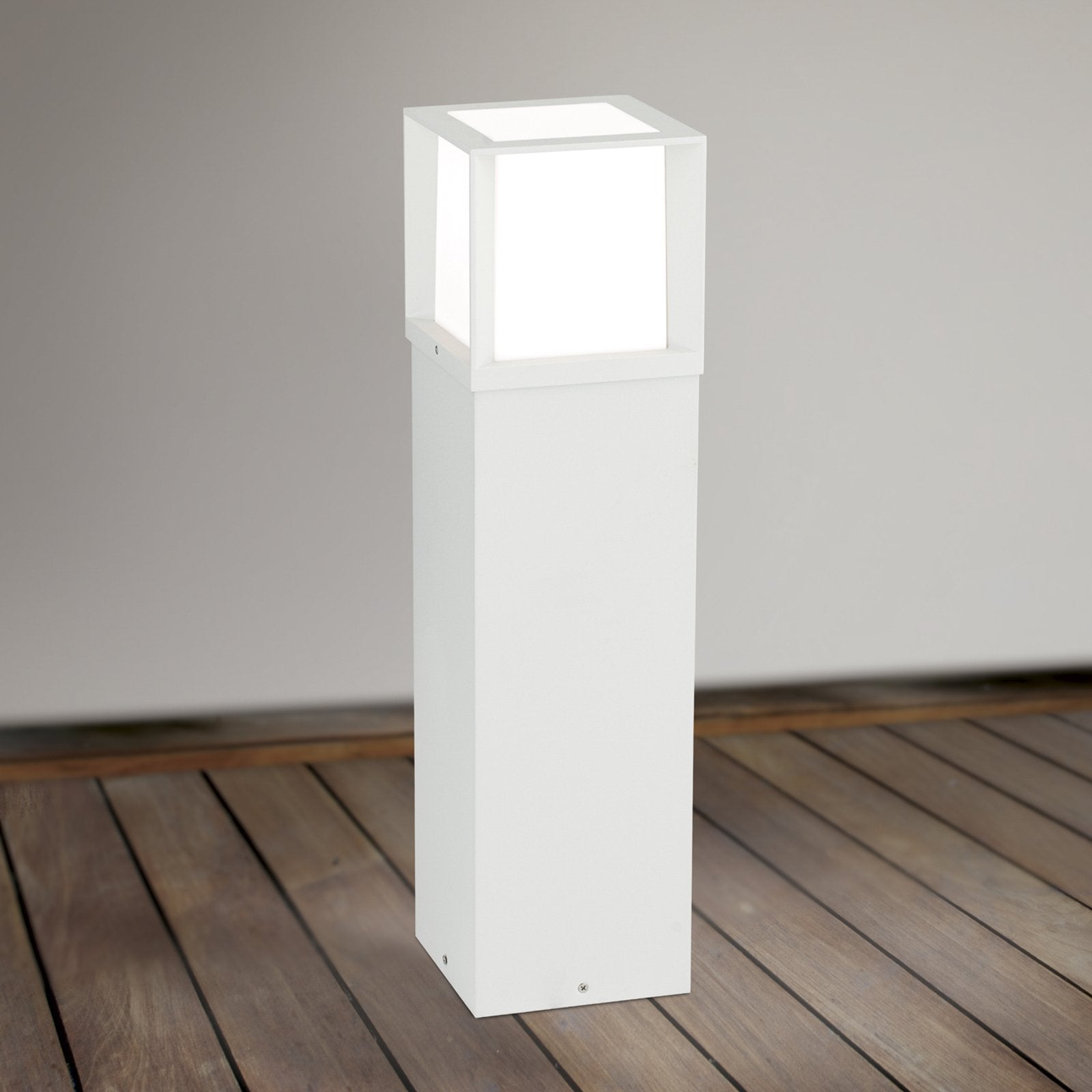 Orion Wegelampe Henry Wegleuchte LED Außenlampe weiß Höhe 60 cm Alu Edelstahl - 9003090278343