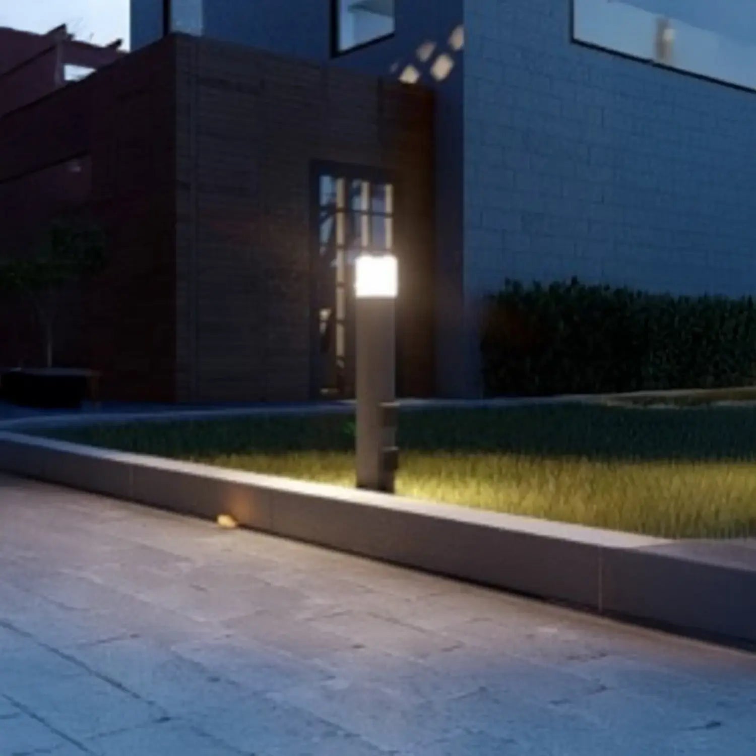 B-Ware G & L Wegeleuchte Gartenlampe Außenleuchte Höhe 60 Cm Anthrazit Mit 2 Steckdosen - 4063932003026