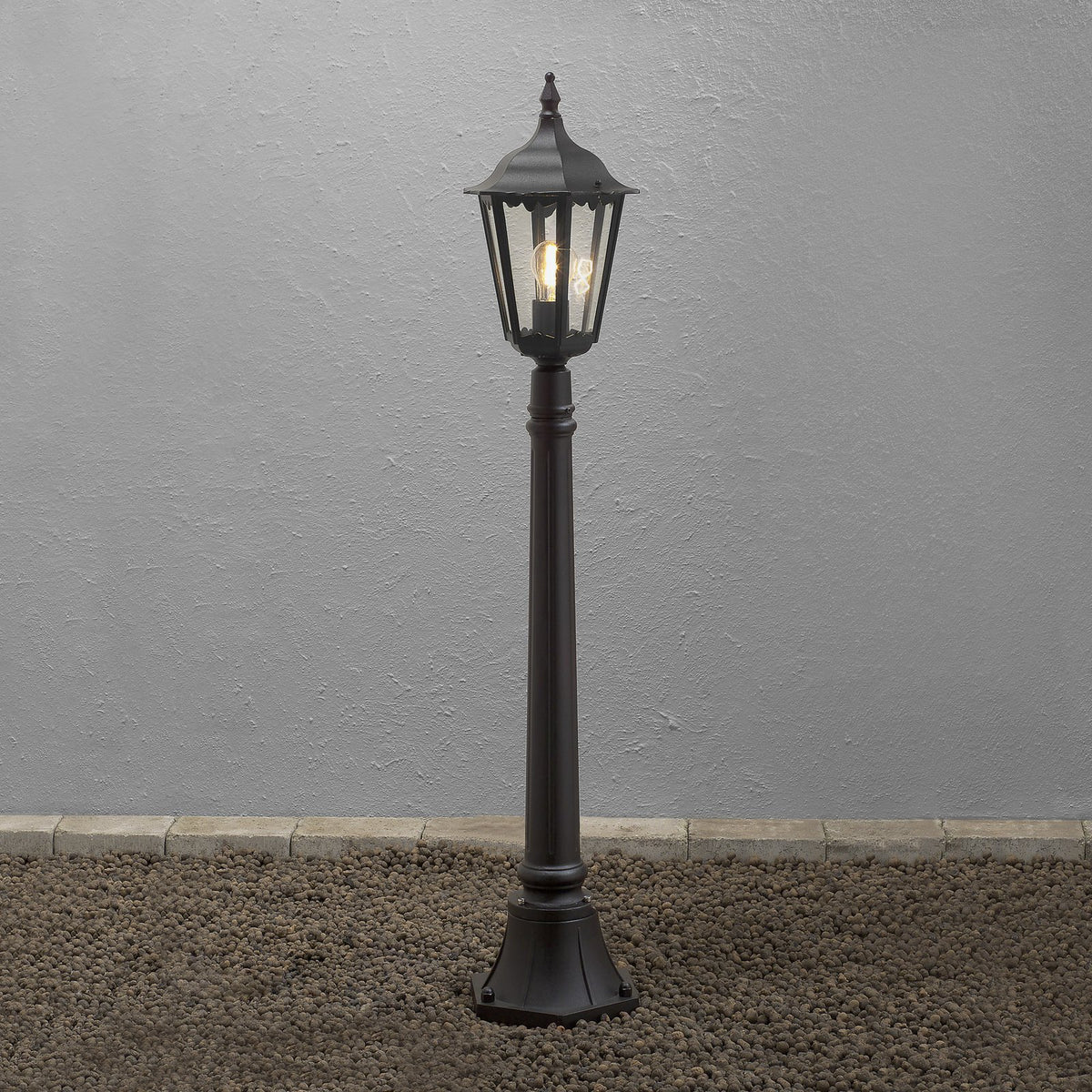 Konstsmide Wegeleuchte Gartenleuchte Firenze LED Pollerleuchte schwarz 120cm - 7318307215755