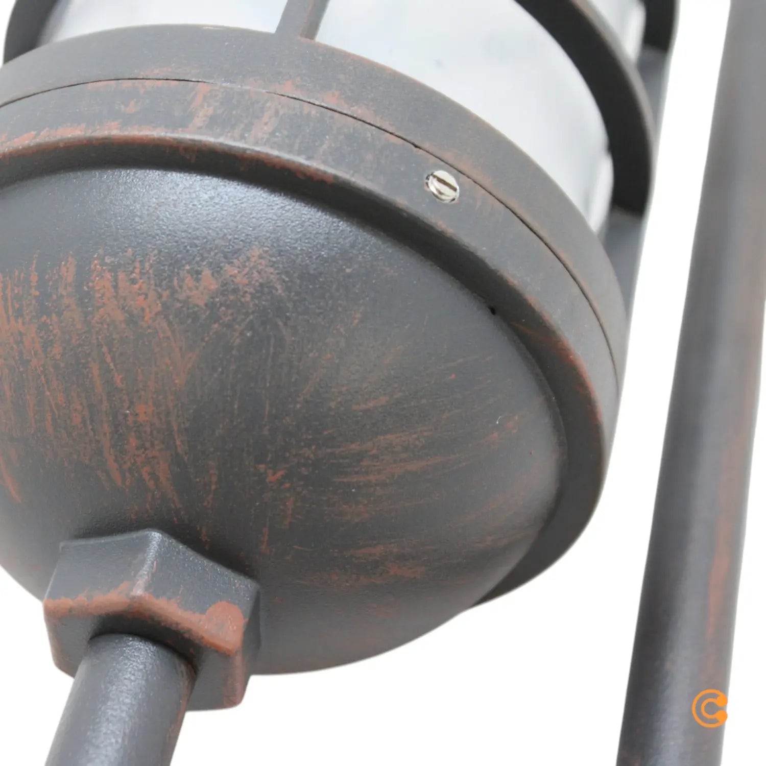 B-Ware Wegeleuchte Gero Gartenlampe Wegelicht Landhausstil Antikbronze Glas E27 Led - 4251096553246