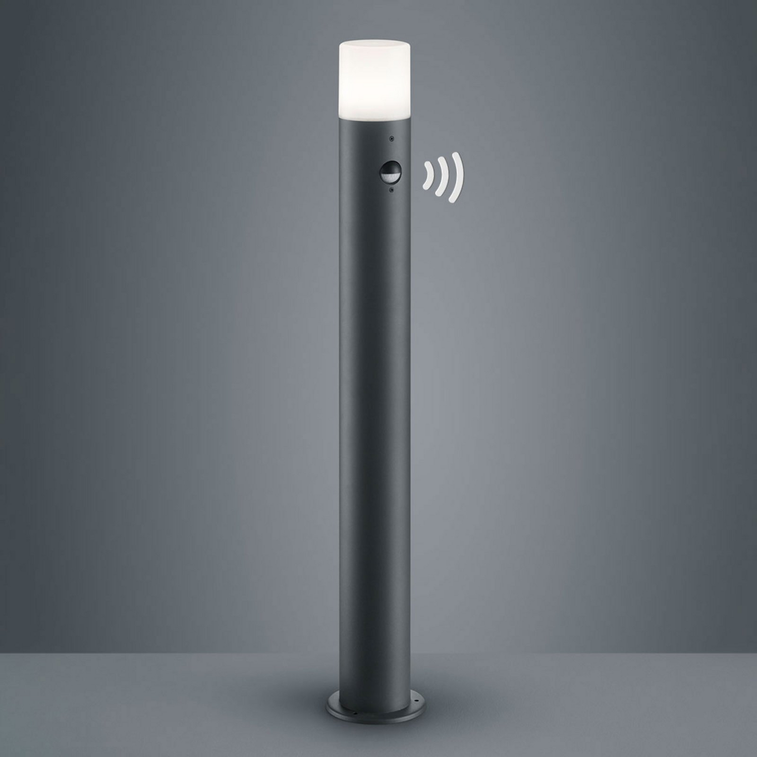 B-Ware Trio Lighting Wegeleuchte Hoosic Anthrazit M. Bewegungsmelder Sockelleuchte E27 - 4017807382600