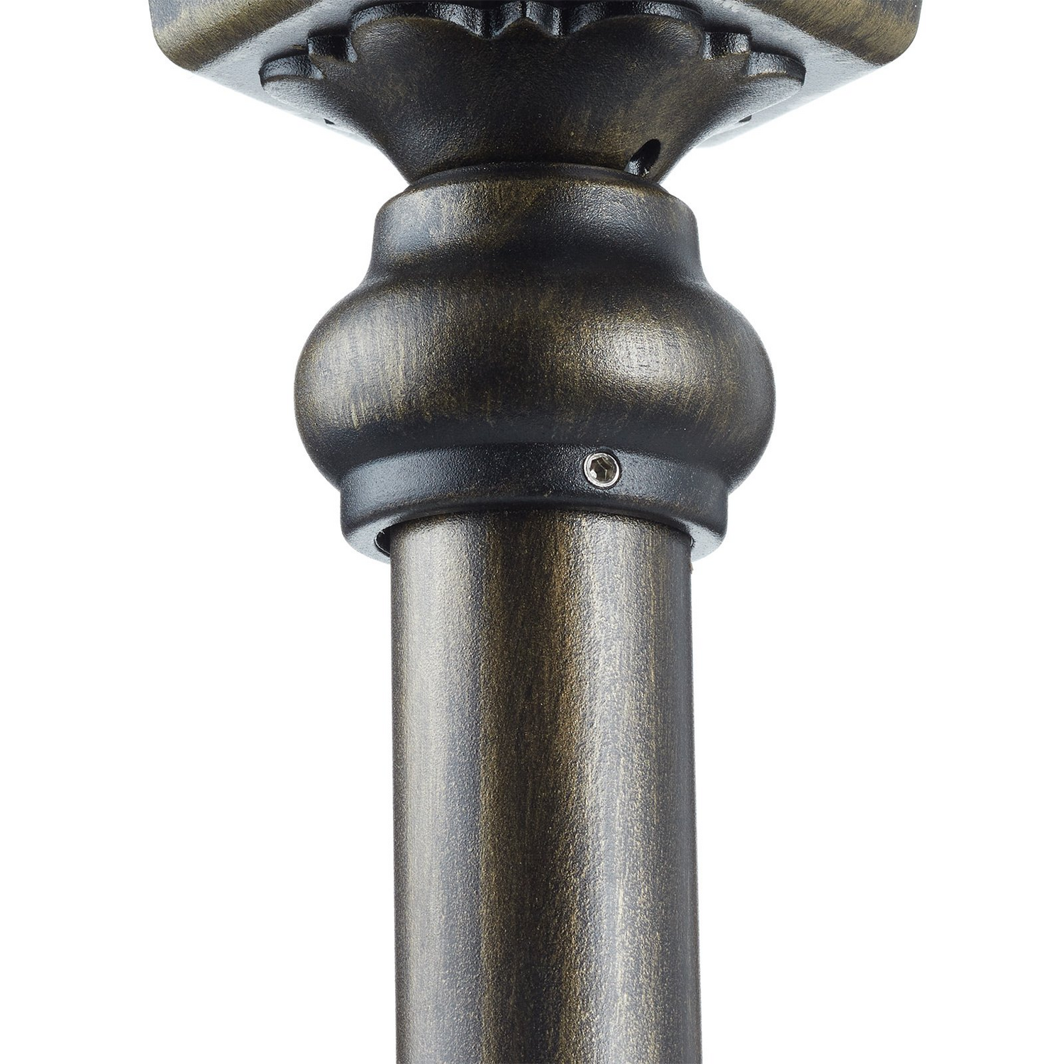 Lampe de jardin Puchberg 140 cm noir et or, de qualité B, sur pied.